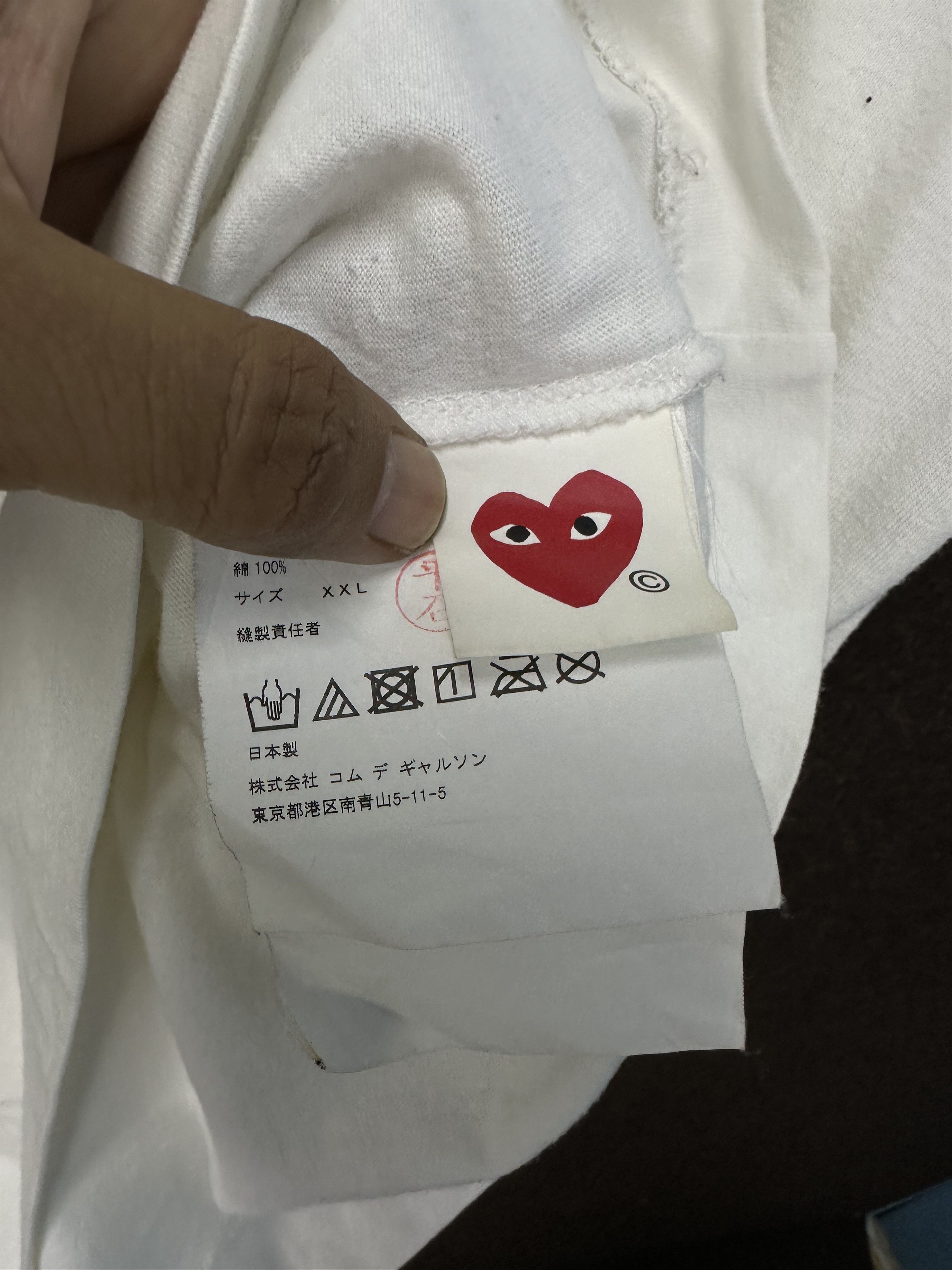 Comme des Garcons PLAY Play Comme Des Garcons Tshirt A1058 Size US L / EU 52-54 / 3 - 10 Thumbnail