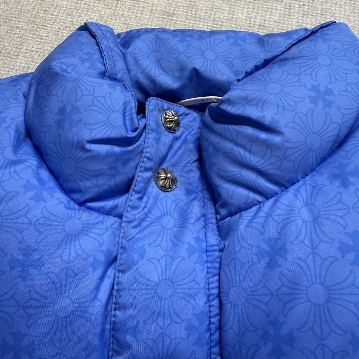 Chrome Hearts Chrome Hearts Blue Puffer Jacket Size US XL / EU 56 / 4 - 12 Thumbnail