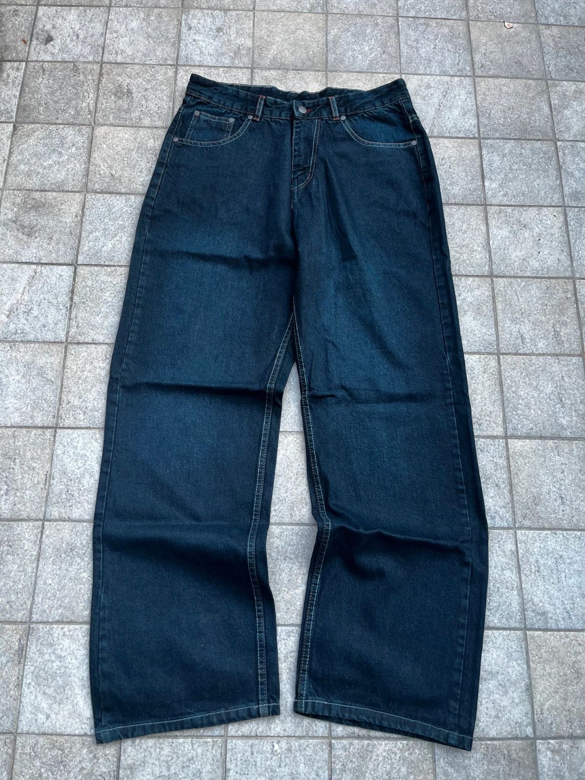 JNCO Beautiful Tiger Embroidery Baggy Jeans Size US 32 / EU 48 - 8 Thumbnail