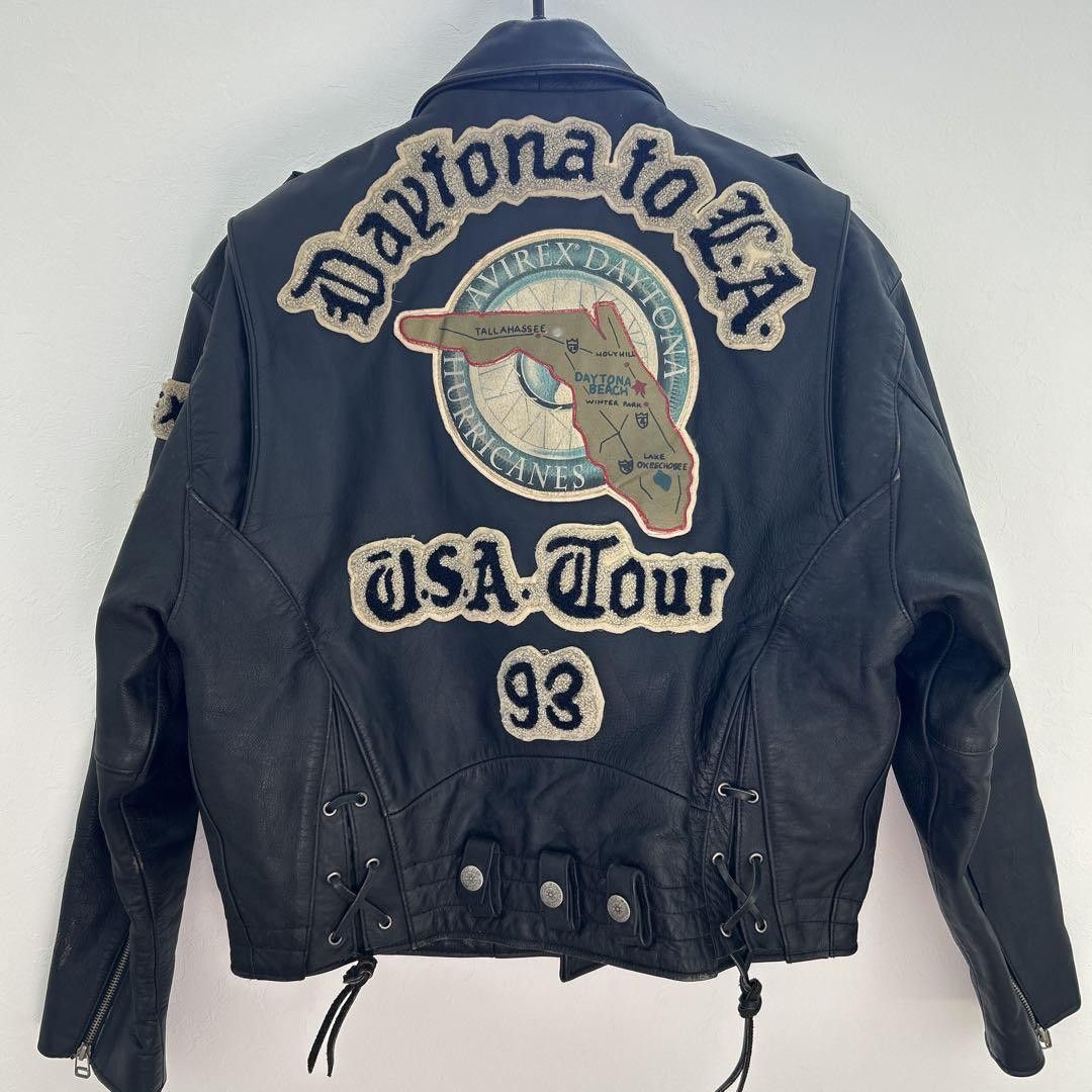 Avirex Avirex Daytona Leather Biker Jacket - M Size US M / EU 48-50 / 2 - 1 Thumbnail