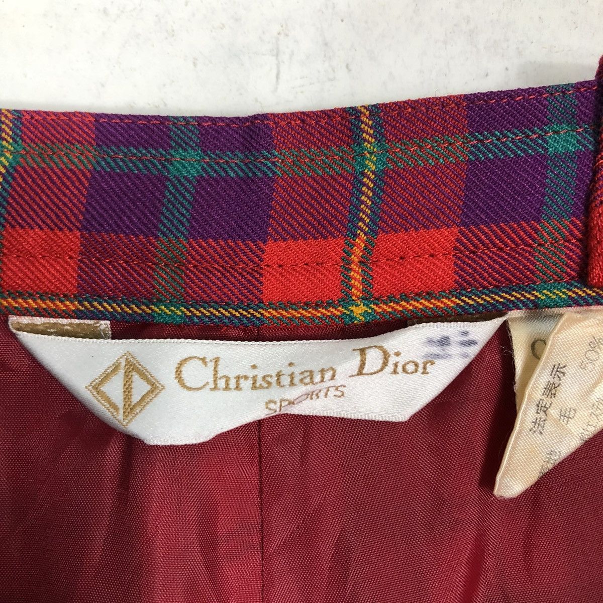 Christian Dior Monsieur 🔥VINTAGE CHRISTIAN DIOR SPORTS oW2117 TARTAN DESIGN PANTS Size US 26 / EU 42 - 10 Thumbnail