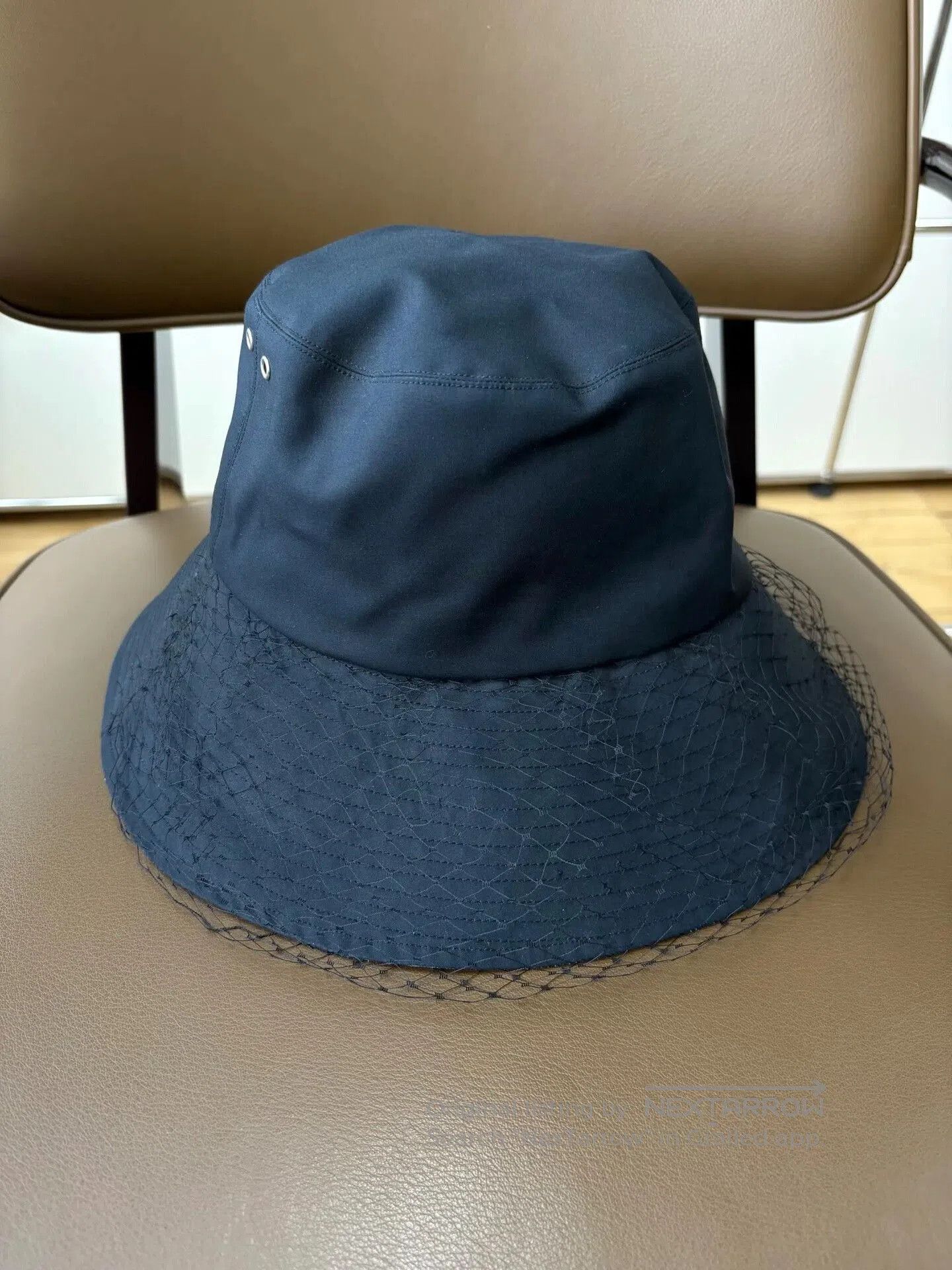 Dior Dior Black Monogram Lace Fisherman Hat. Size ONE SIZE - 6 Thumbnail