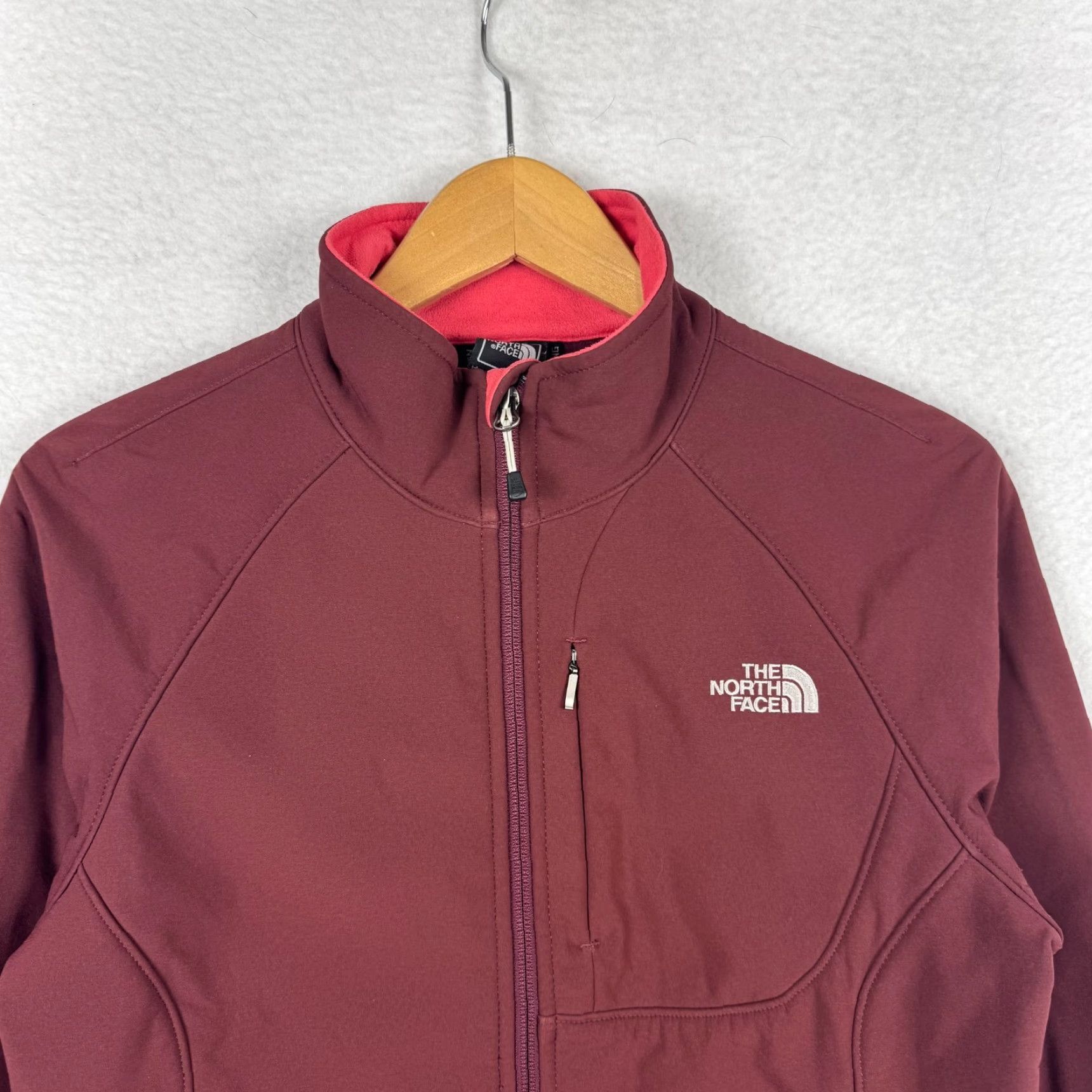 The North Face The North Face Womens Medium Maroon Apex Bionic Softshell Fleece Lined Jacket Size M / US 6-8 / IT 42-44 - 4 Thumbnail
