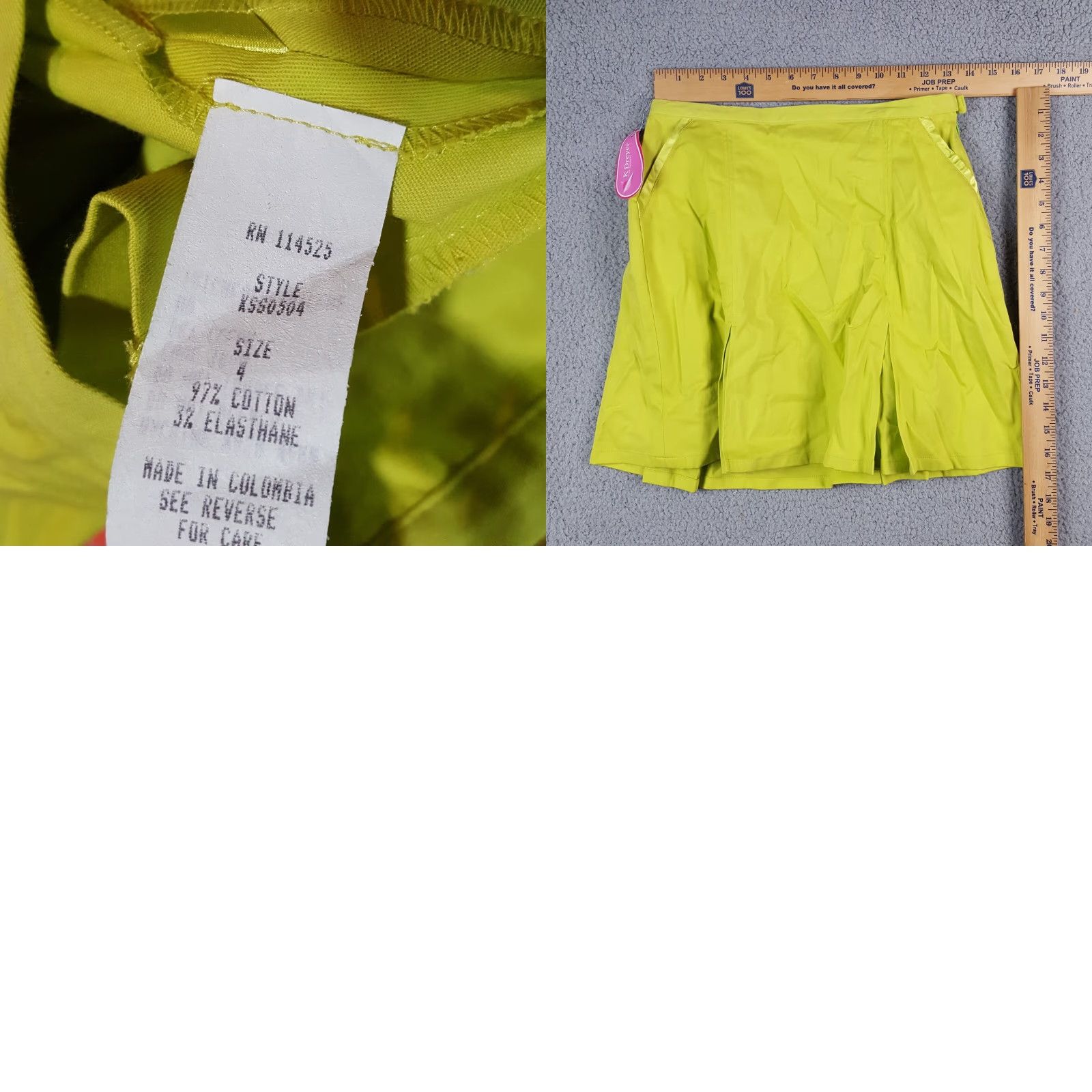 Vintage VINTAGE Green Athletic Golf Skirt Women's Size 4 High Waist A-Line Summer Casual Y2K Size 27" / US 4 / IT 40 - 8 Thumbnail
