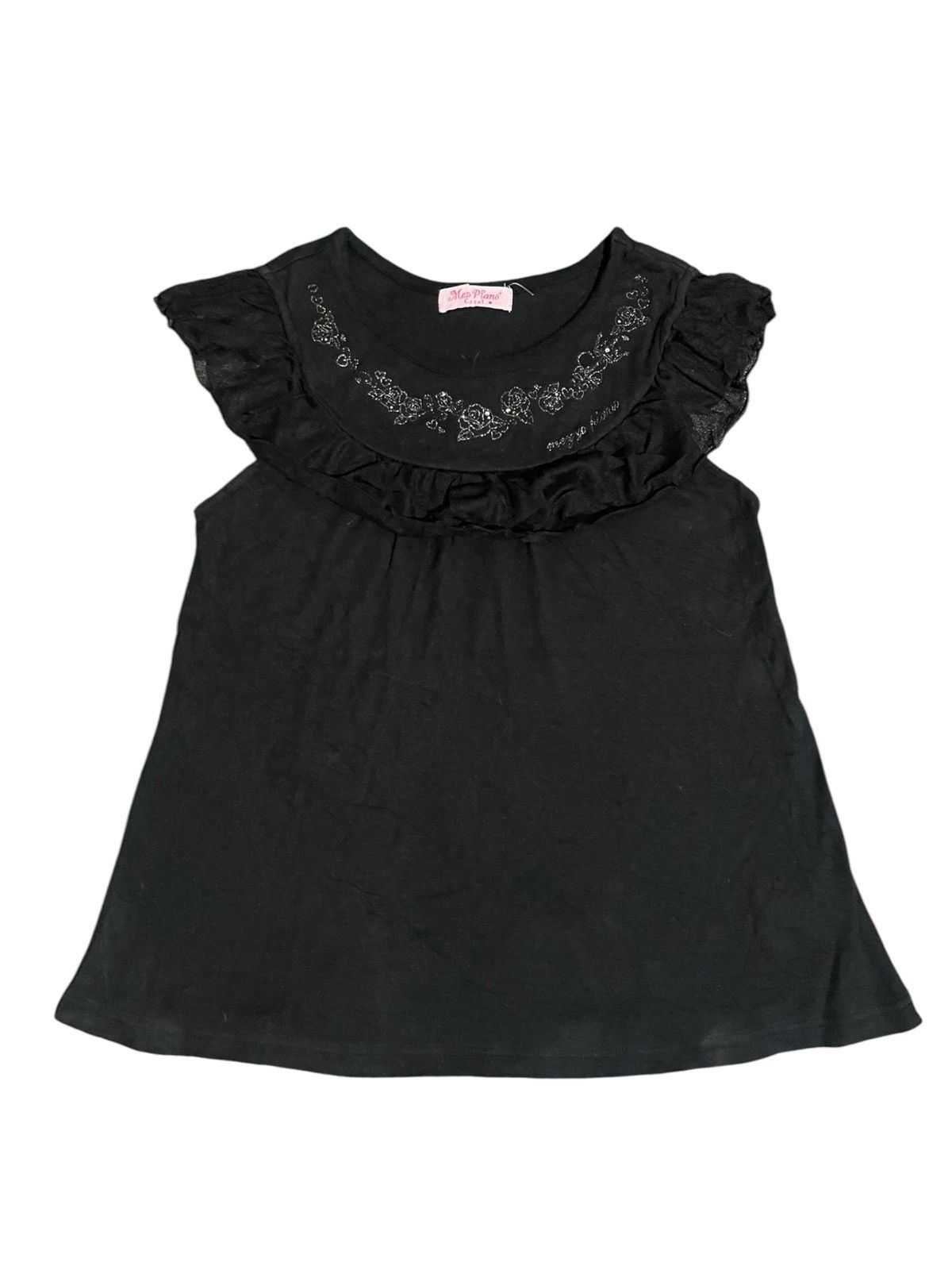 Angel Blue Mezzo Piano Crystal Coquette Baby Tees Size S / US 4 / IT 40 - 1 Thumbnail