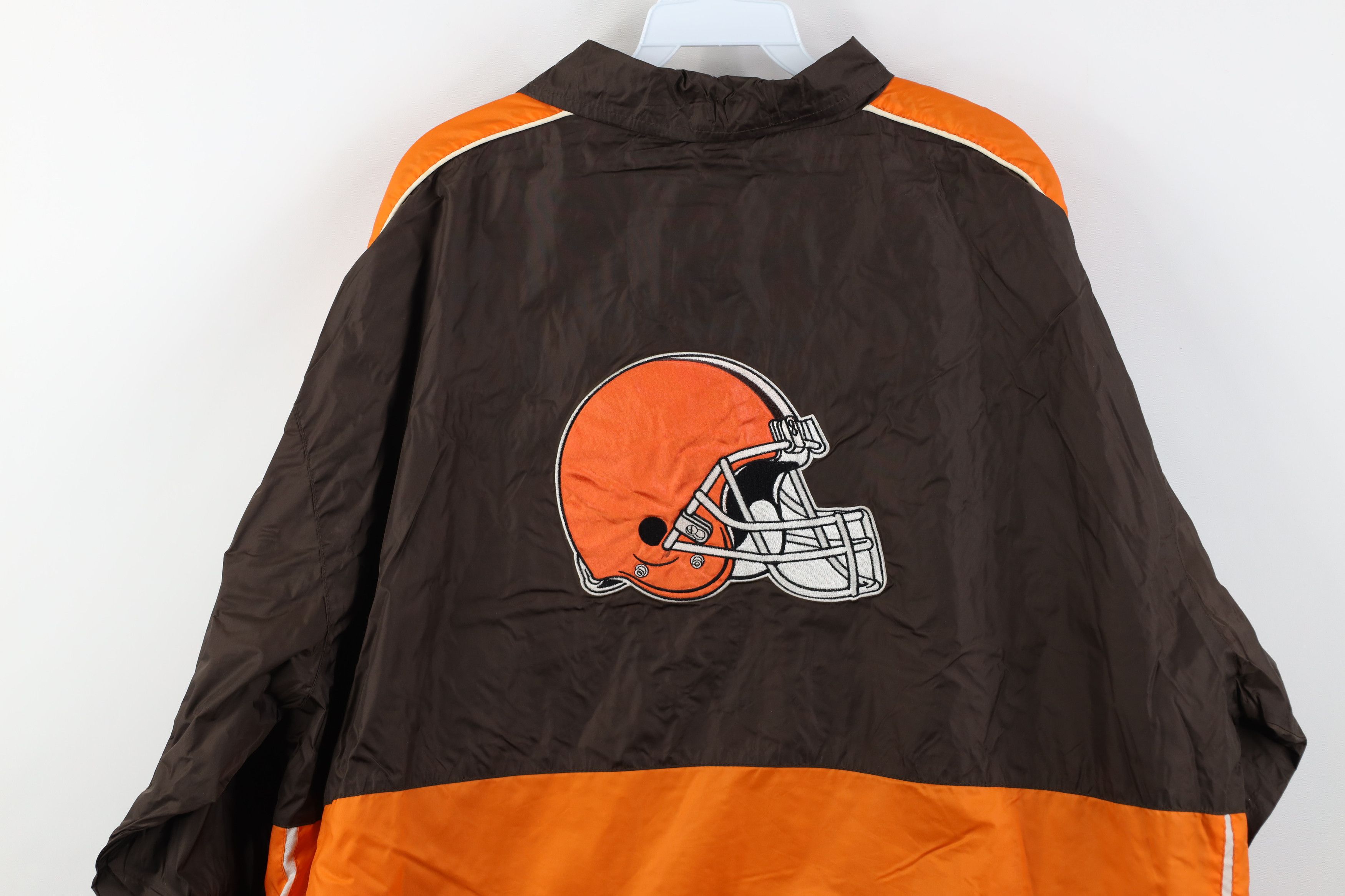 Vintage Vintage NFL Cleveland Browns Football Windbreaker Jacket Size US XL / EU 56 / 4 - 17 Thumbnail