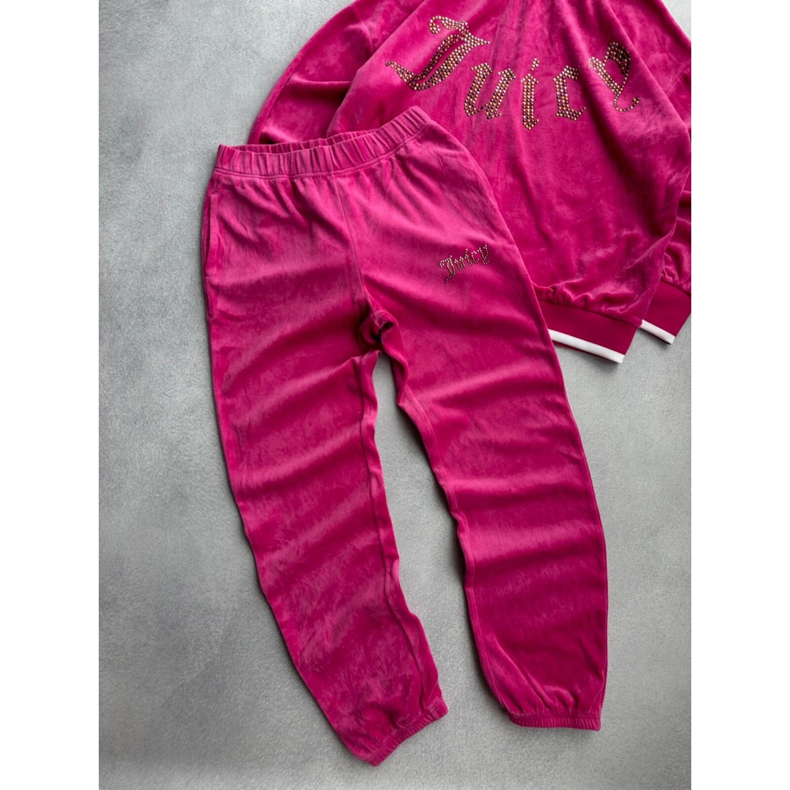 Juicy Couture VTG Juice Couture Pink Velour Woman Tracksuit Size S / US 4 / IT 40 - 3 Thumbnail