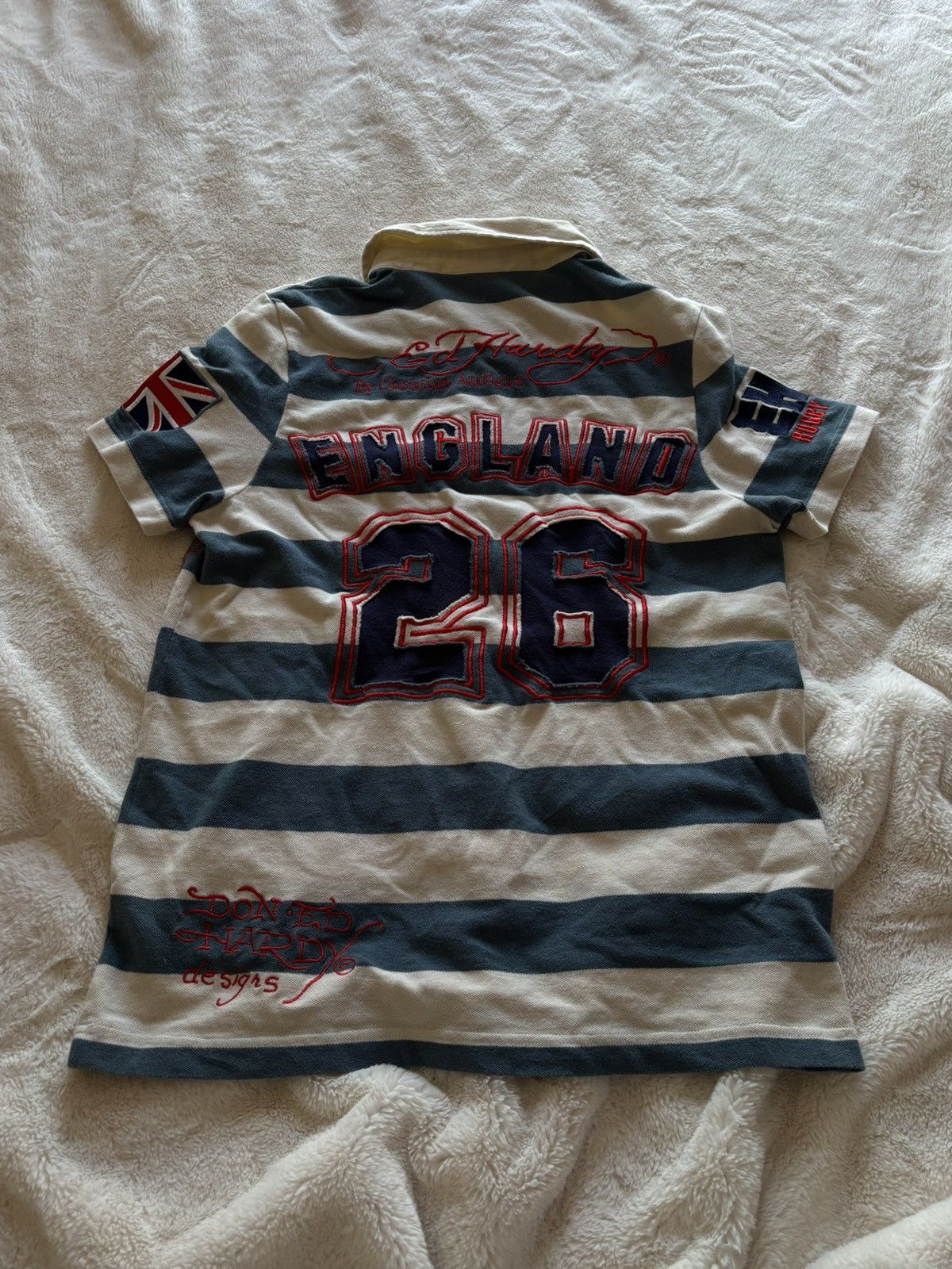 Ed Hardy Ed Hardy polo with patch detailing Size US S / EU 44-46 / 1 - 2 Thumbnail
