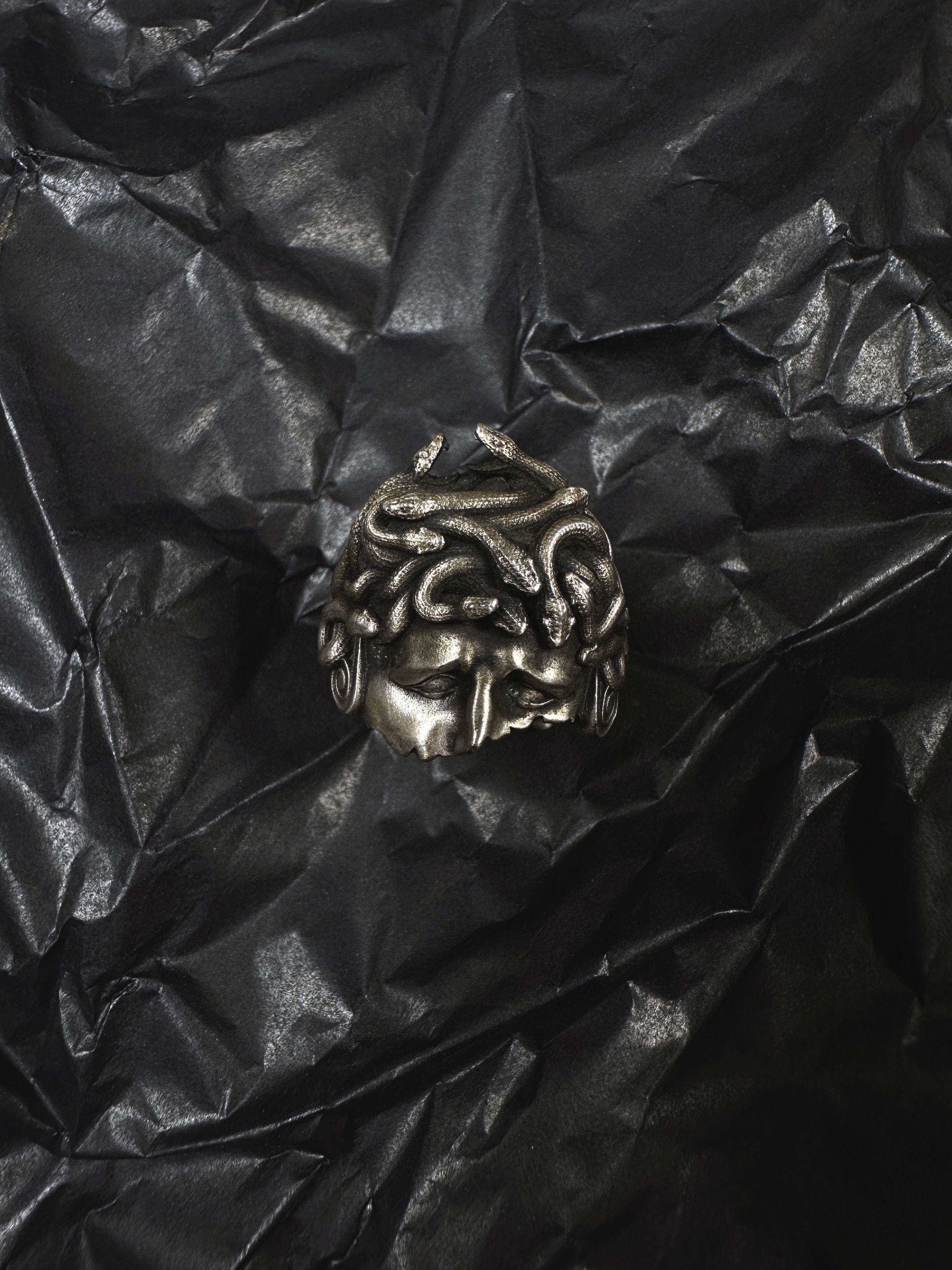 🐍 Wounded Medusa Handmade 925 Silver Ring 🐍