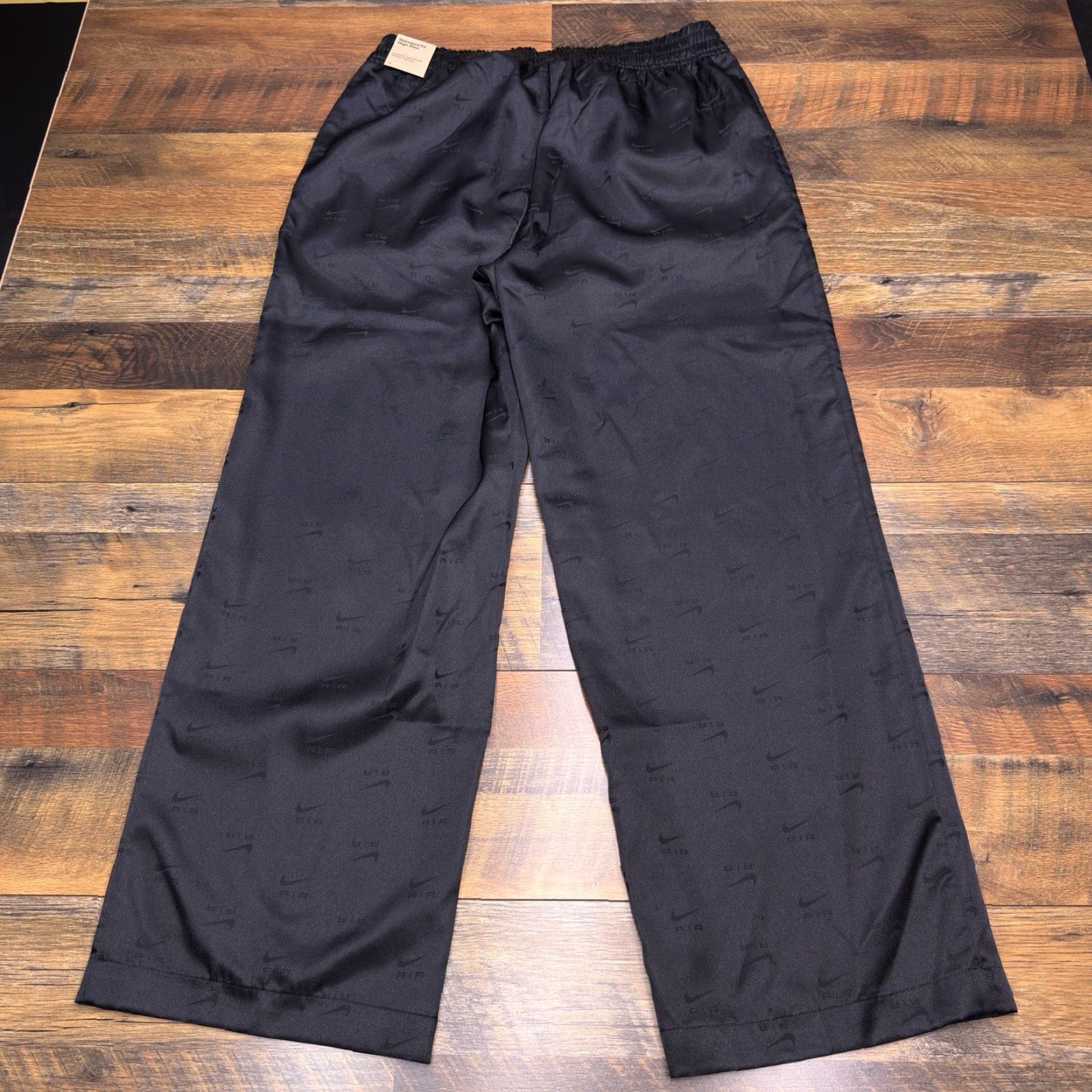 Nike Nike Women Pants L Black Air Logo Pull On Regular Fit Sweatpants Jogging Activewear Pockets Logo New with Tags Size 36" / US 14 / IT 50 - 2 Thumbnail