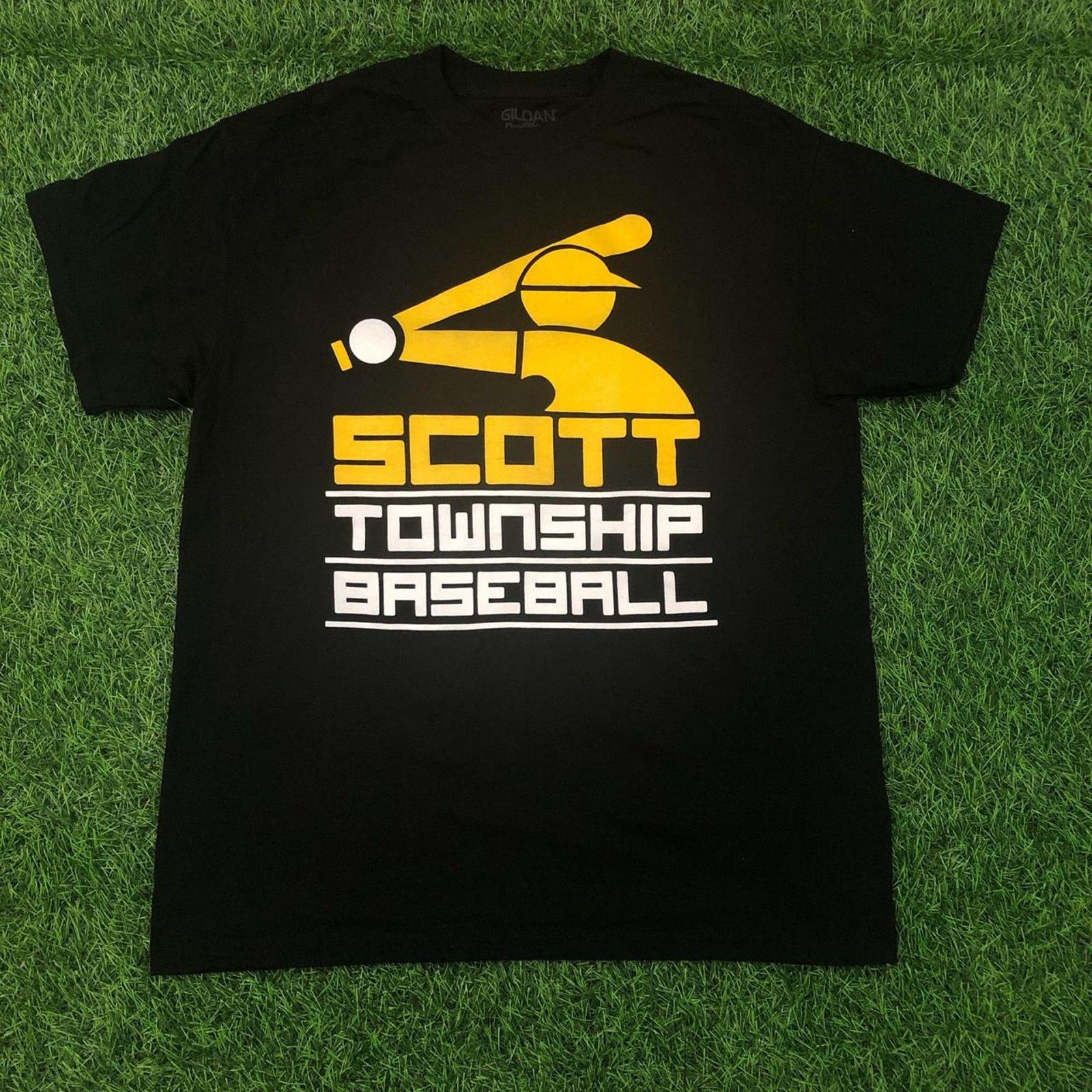 Gildan Men’s Black ‘Scott Township Baseball’ Graphic Number Tee Size US M / EU 48-50 / 2 - 1 Thumbnail