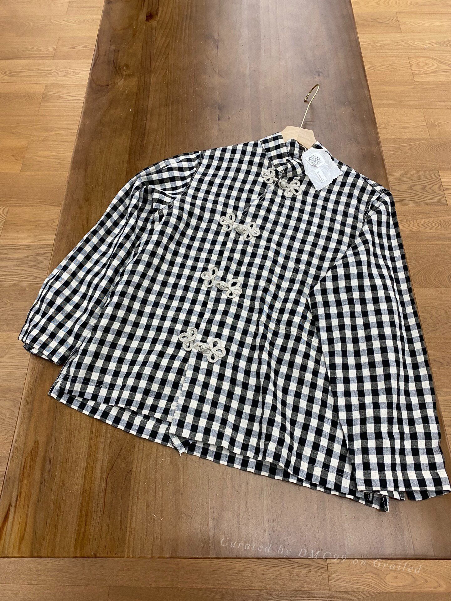 45rpm 45R Linen Check Top Size M / US 6-8 / IT 42-44 - 1 Thumbnail