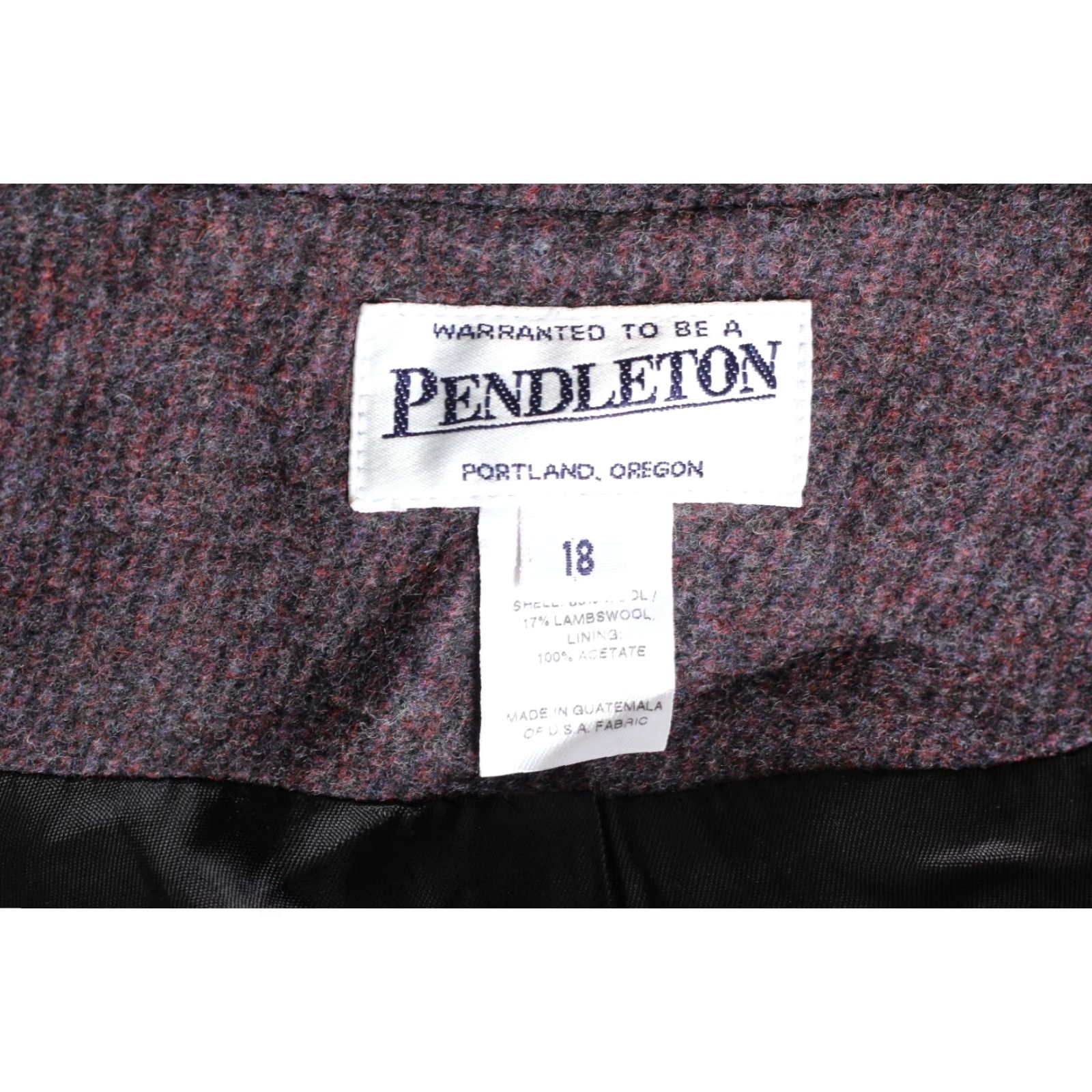 Pendleton PENDLETON Wool Coat Women Size 18 MJ5377 - Overcoat, Regular, Purple, Wool, 18, Coat, Women Size XXL / US 16-18 / IT 52-54 - 5 Thumbnail