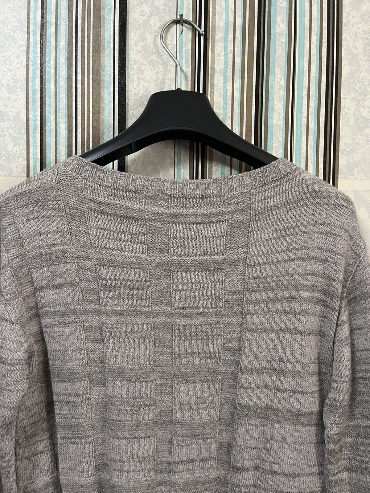 Issey Miyake 1990s checker drop hem asymmetrical knits #F3 Size M / US 6-8 / IT 42-44 - 4 Thumbnail