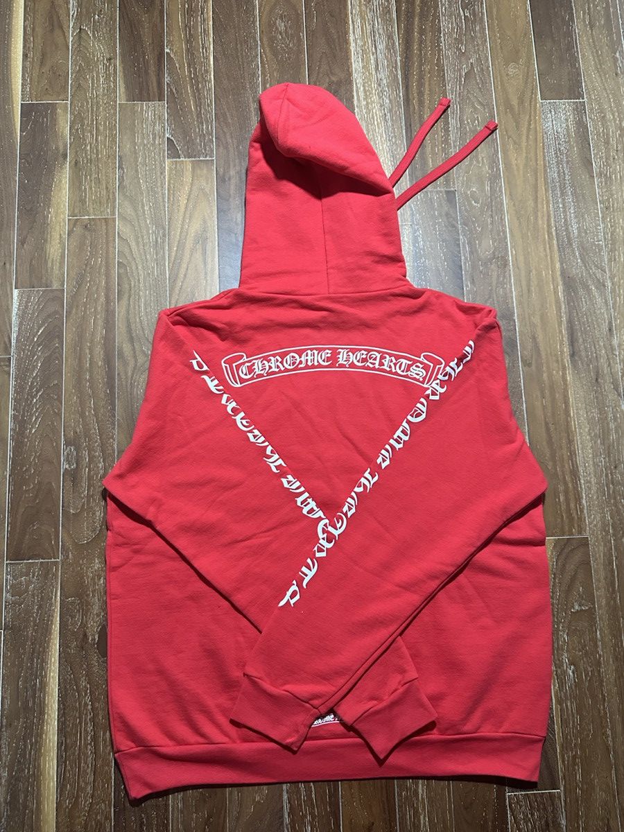 Chrome Hearts Chrome Hearts Red Scroll Hoodie Size US L / EU 52-54 / 3 - 10 Thumbnail