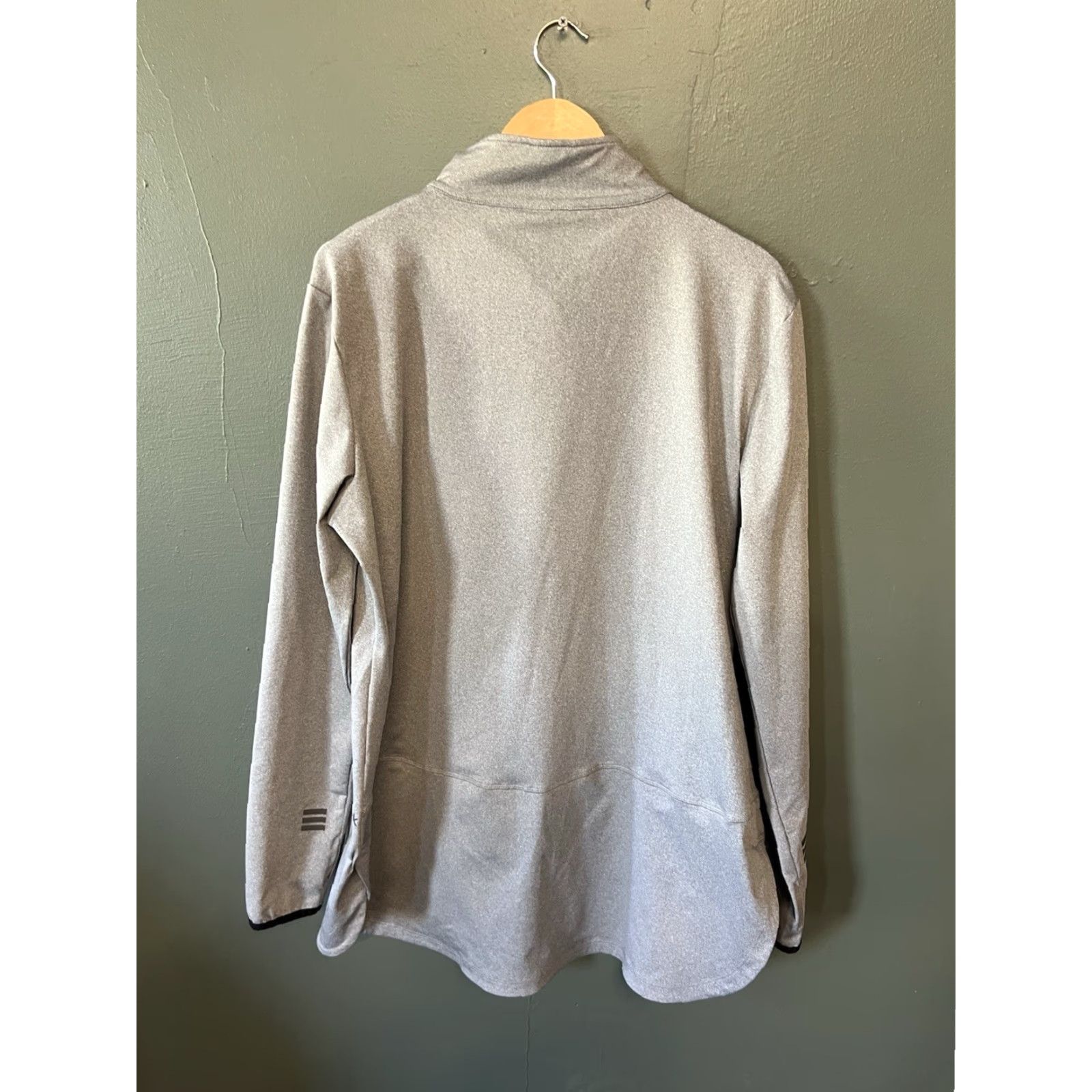 Vintage Veil Spark Pullover Men’s XL Gray Performance 1/4 Zip Tunic Thumbholes Size XL / US 12-14 / IT 48-50 - 2 Thumbnail