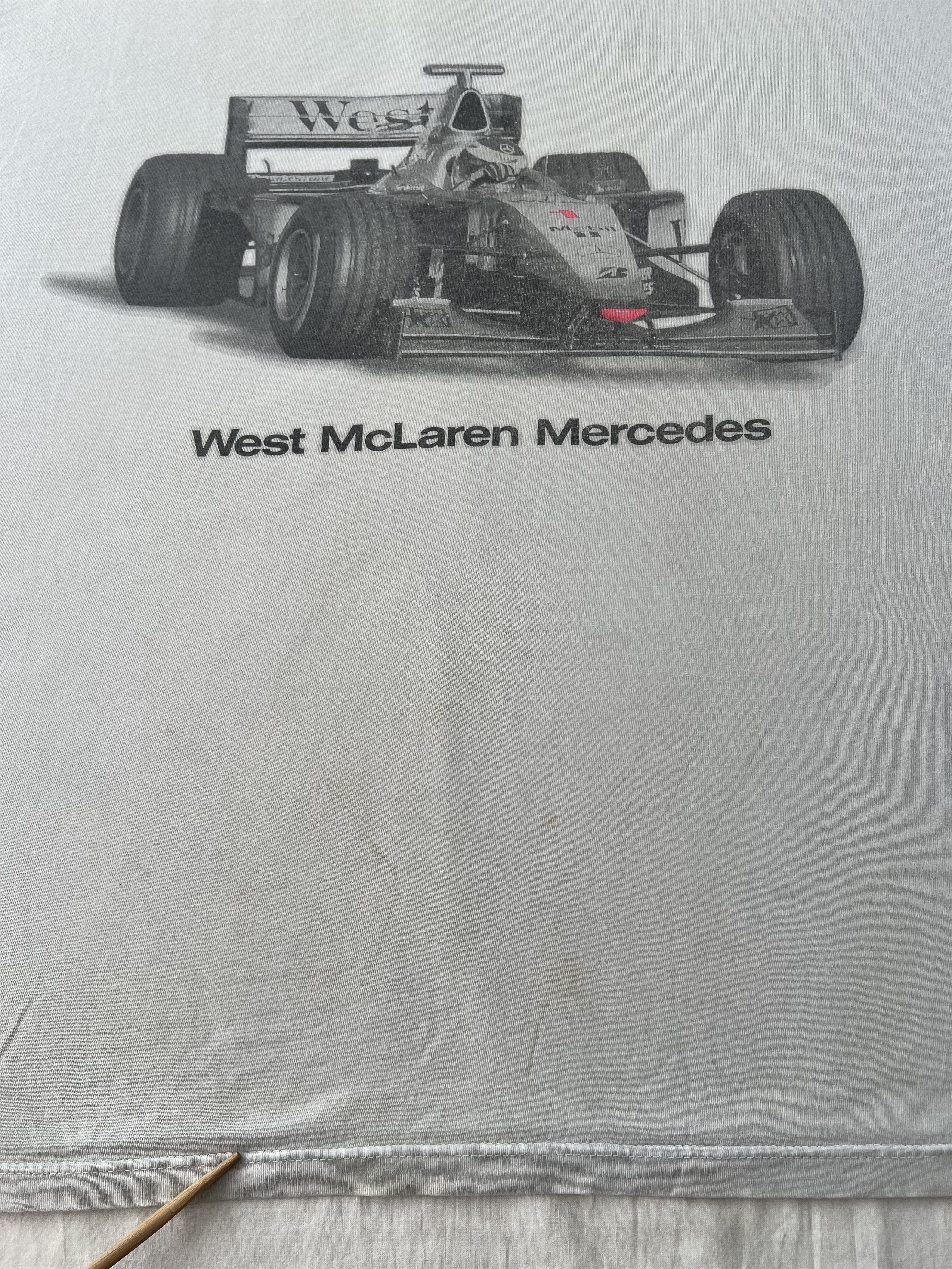 Mercedes-Benz Vintage 90s West McLaren Mercedes Benz F1 Formula 1 T-shirt Size US XXL / EU 58 / 5 - 7 Thumbnail