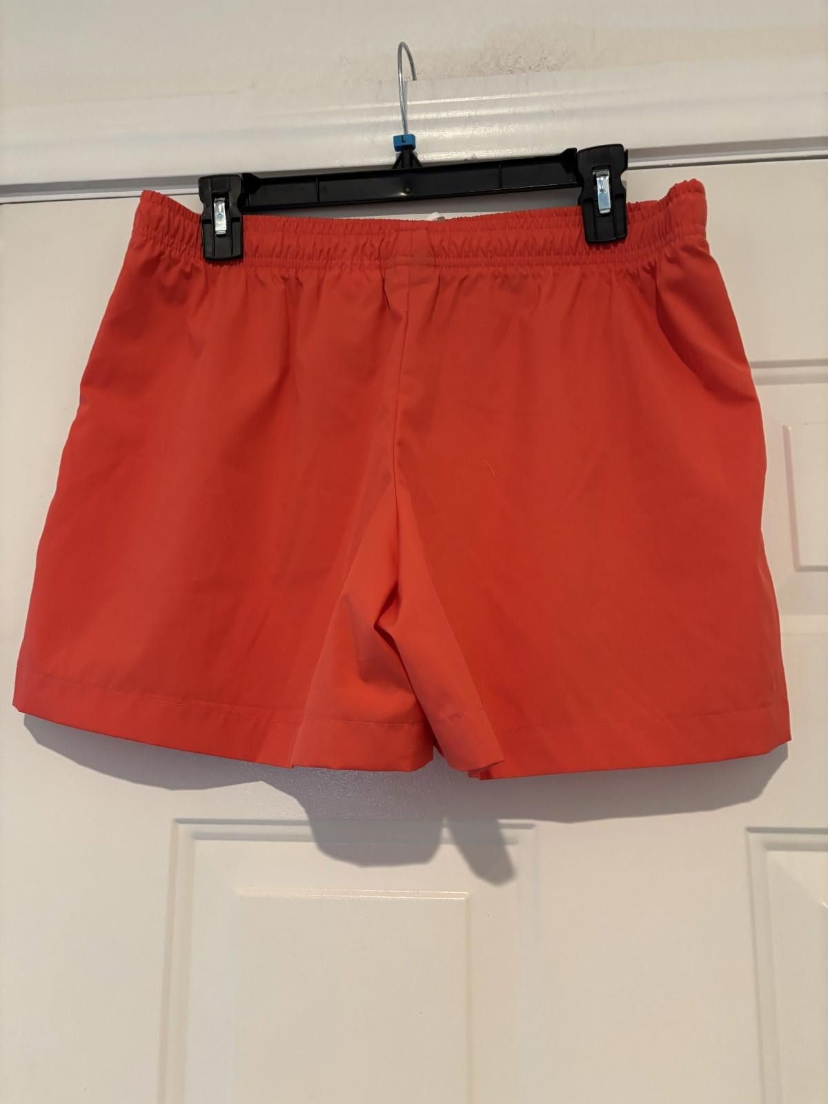 Nike Womens sz M coral Nike swishy athletic shorts #516 Size 32" / US 10 / IT 46 - 2 Thumbnail