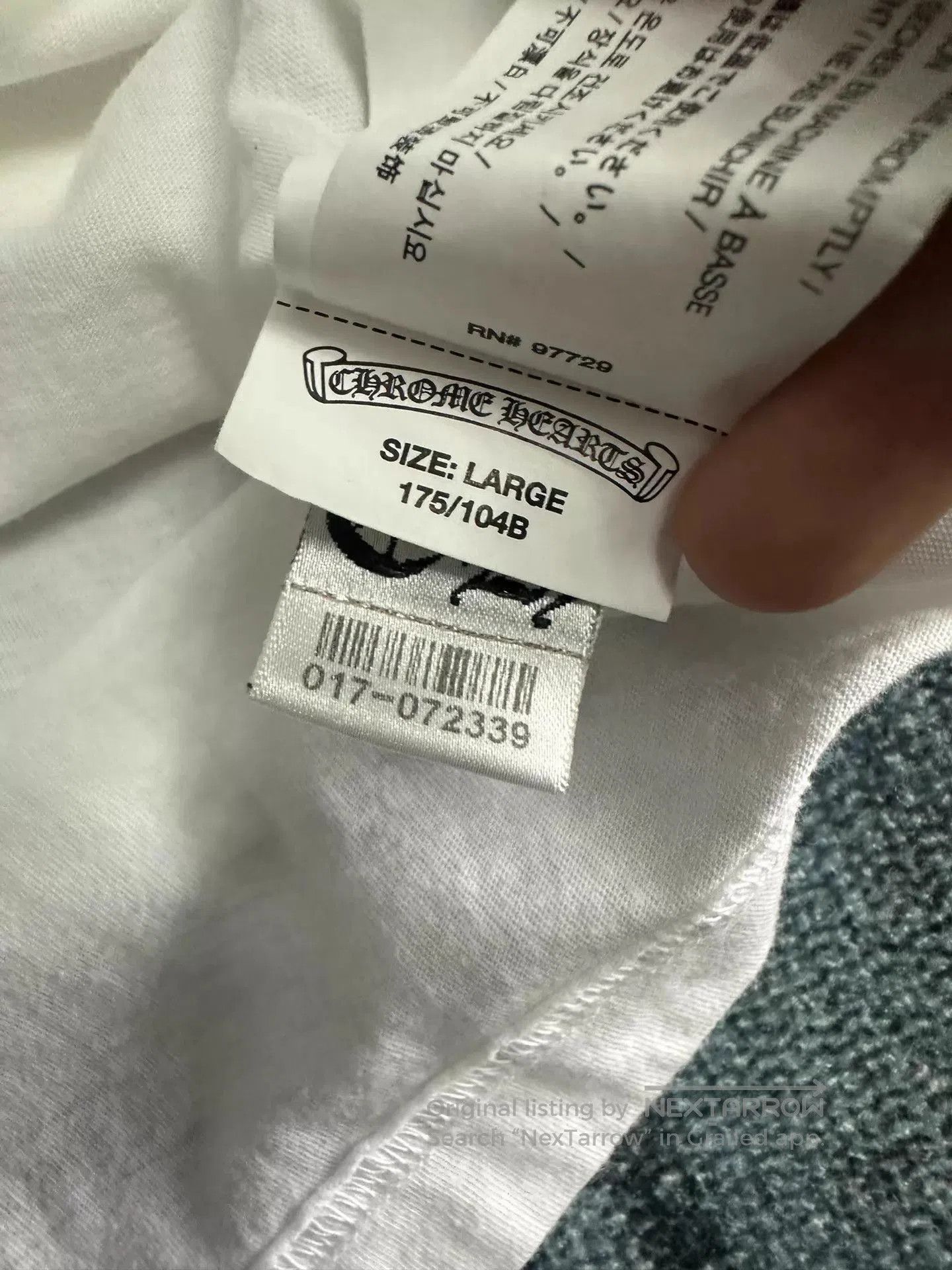 Chrome Hearts White Short-Sleeve Graphic T-Shirt. Size US L / EU 52-54 / 3 - 9 Thumbnail