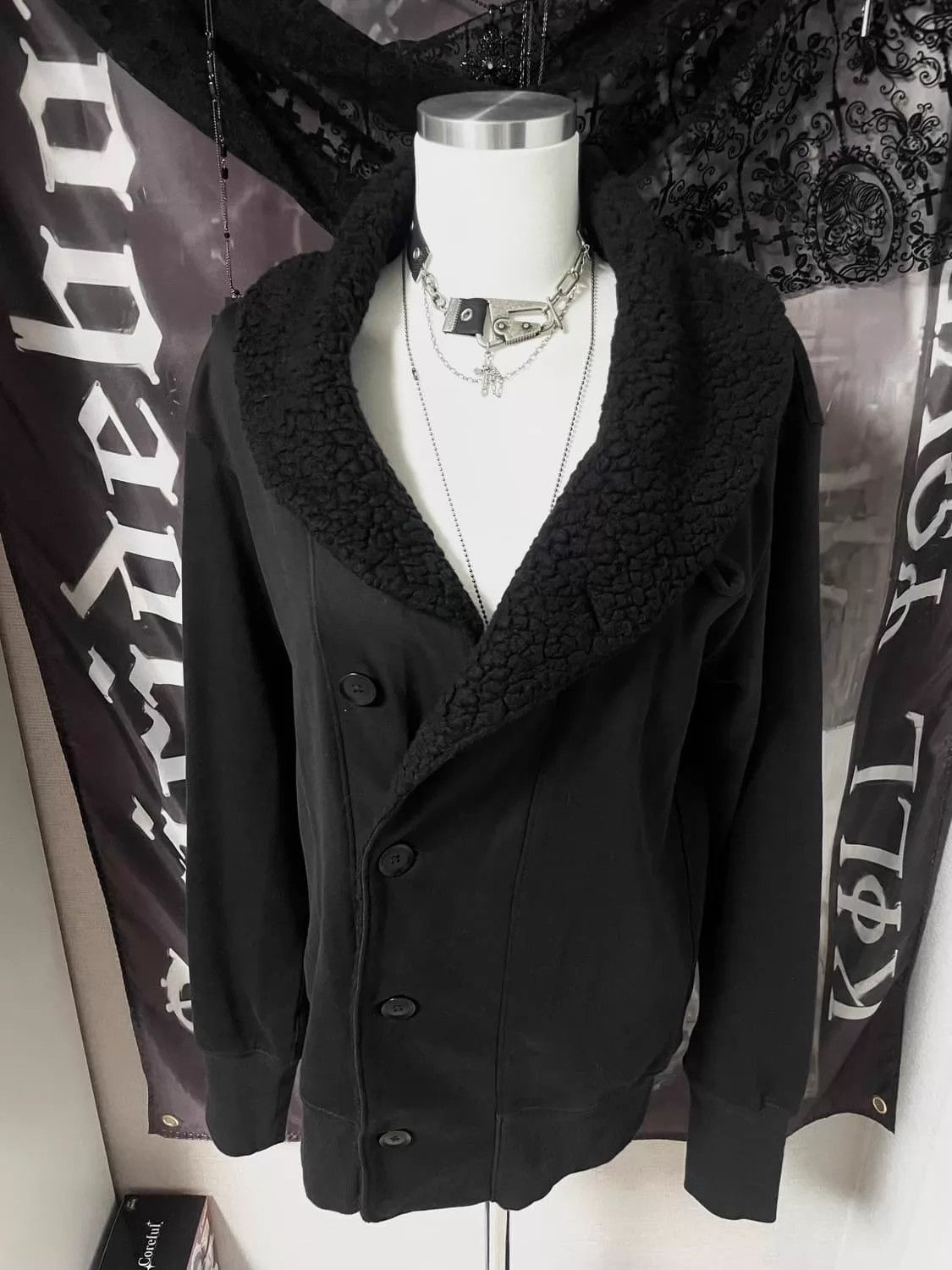 Y-3 Y-3 Vintage Wool Deconstructed Dark Minimal Unisex Jacket Size US M / EU 48-50 / 2 - 3 Thumbnail