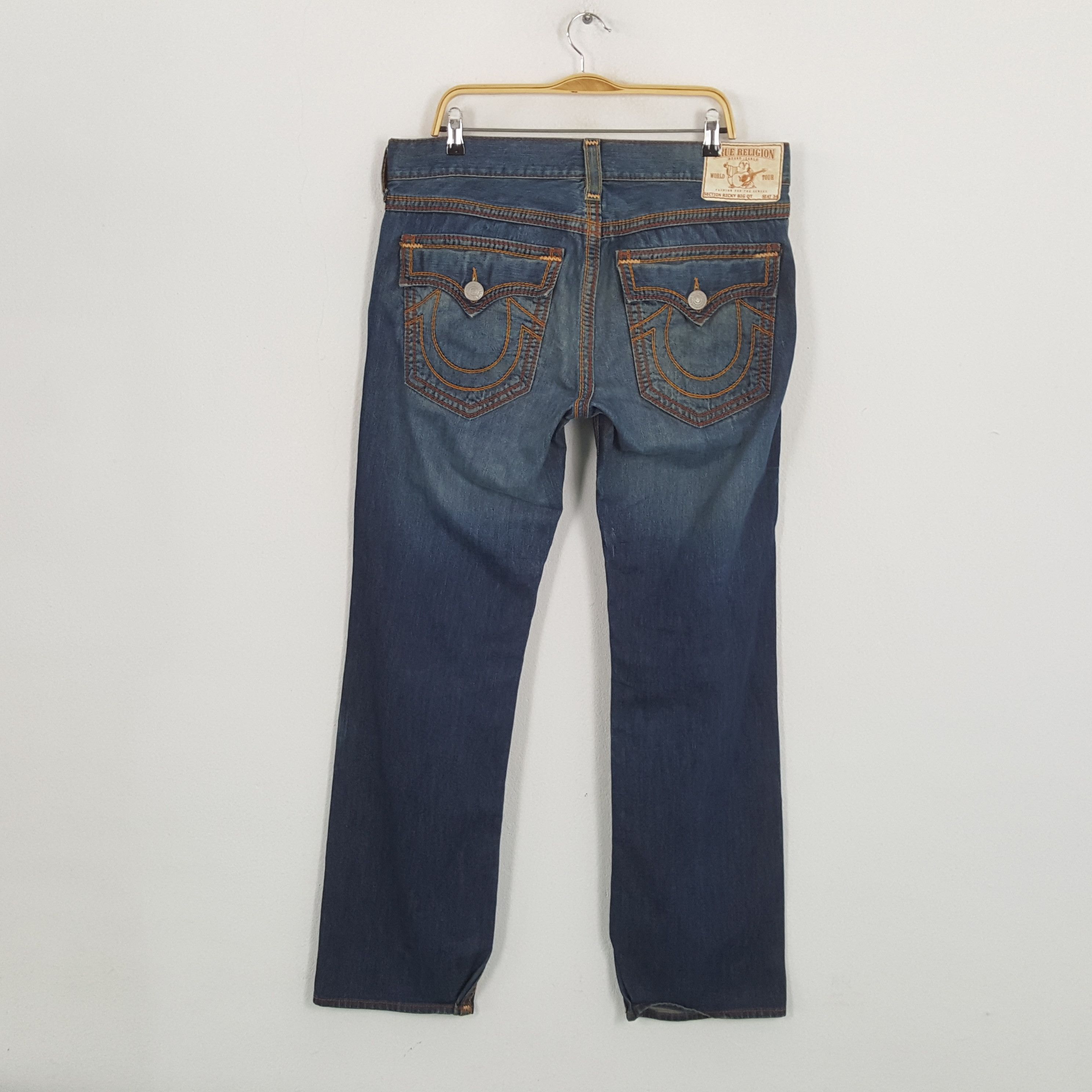True Religion × Vintage Vintage TRUE RELIGION American Fashion Brand Denim Jeans Size US 37 - 1 Thumbnail
