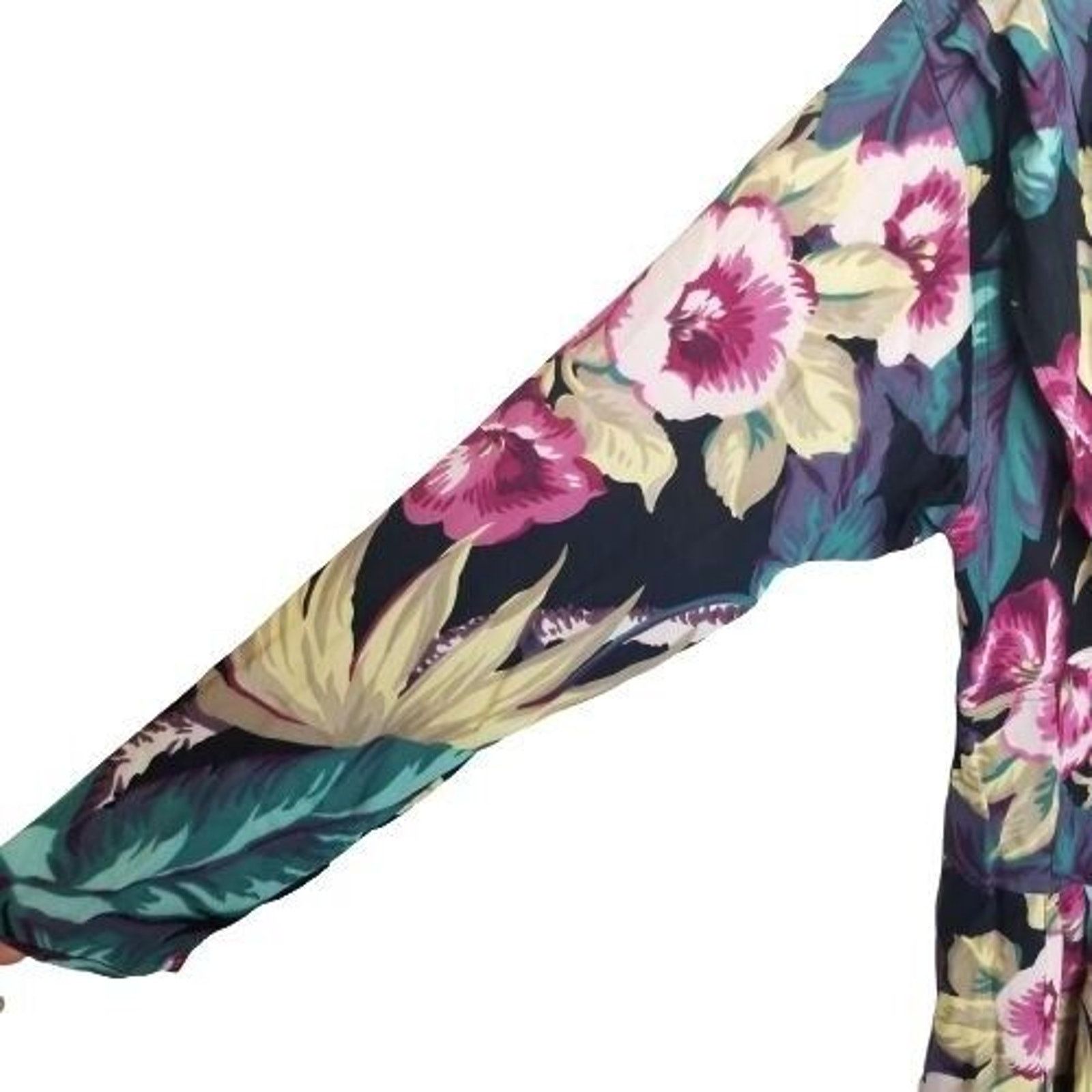 Vintage Vintage Karen Alexander Womens Floral Jumpsuit Sz 8 Tropical Size 30" / US 8 / IT 44 - 8 Thumbnail