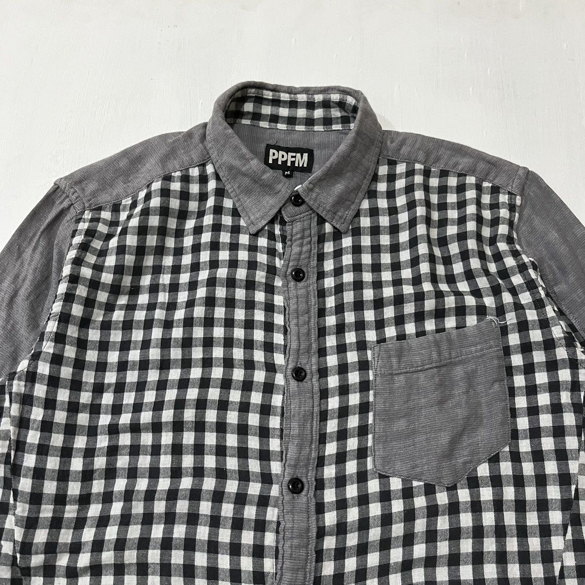 Japanese Brand PPFM Checkerd Button Up Shirt Size US M / EU 48-50 / 2 - 2 Thumbnail