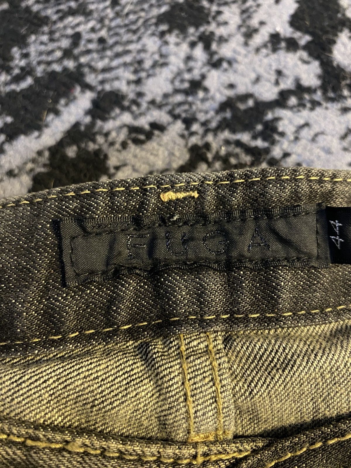 Tornado Mart Buckle Back Fuga Distressed Ifsix Vkei Flared Jeans🔥 Size US 31 - 2 Thumbnail
