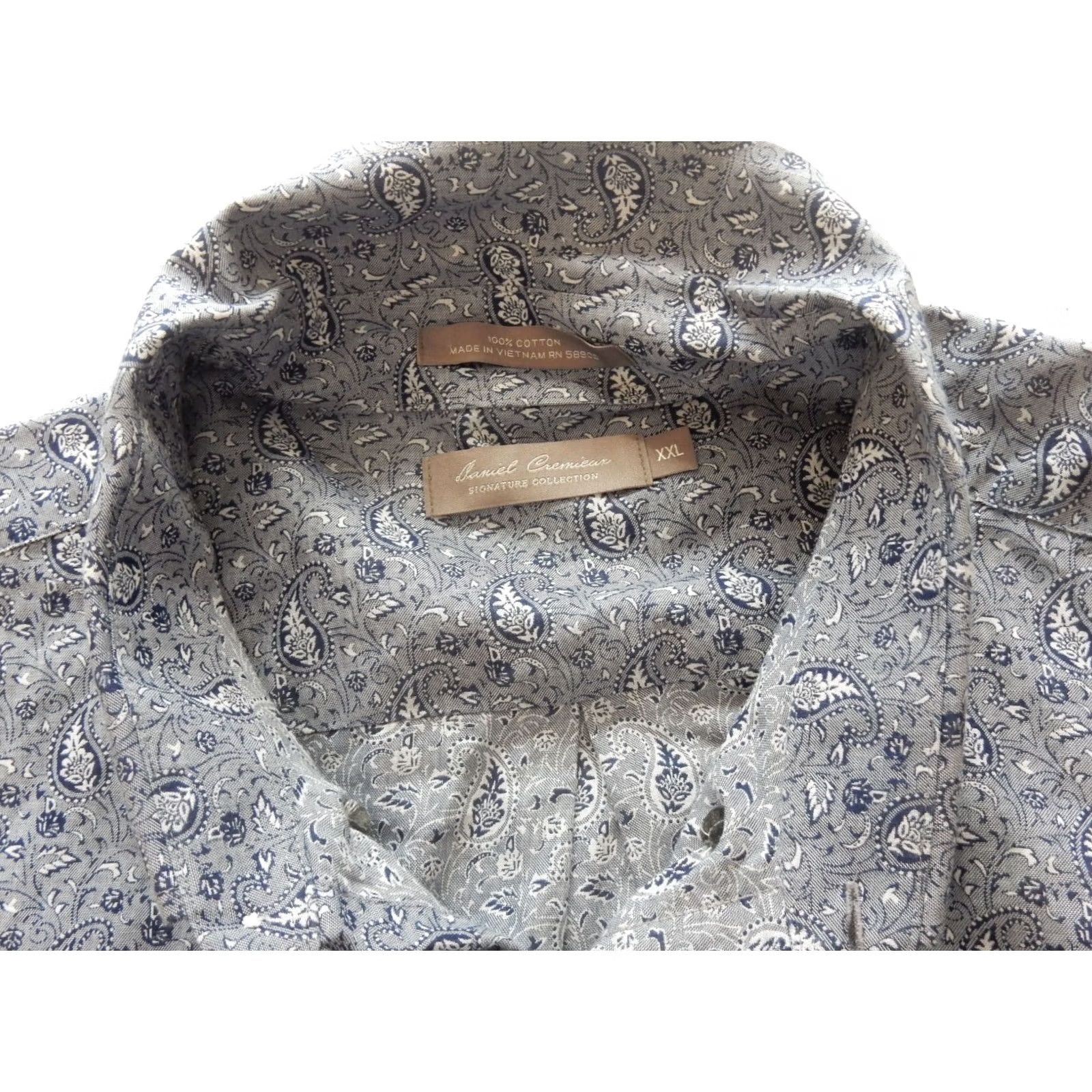 Polo Ralph Lauren Daniel Cremieux Men's Button-Front Shirt XXL Long Sleeve Blue Paisley Shirt Size US XXL / EU 58 / 5 - 5 Thumbnail