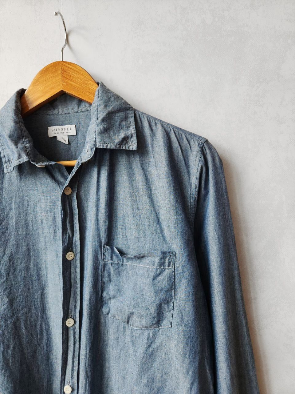 Sunspel Sunspel navy cotton button ups shirt size S Size US S / EU 44-46 / 1 - 2 Thumbnail