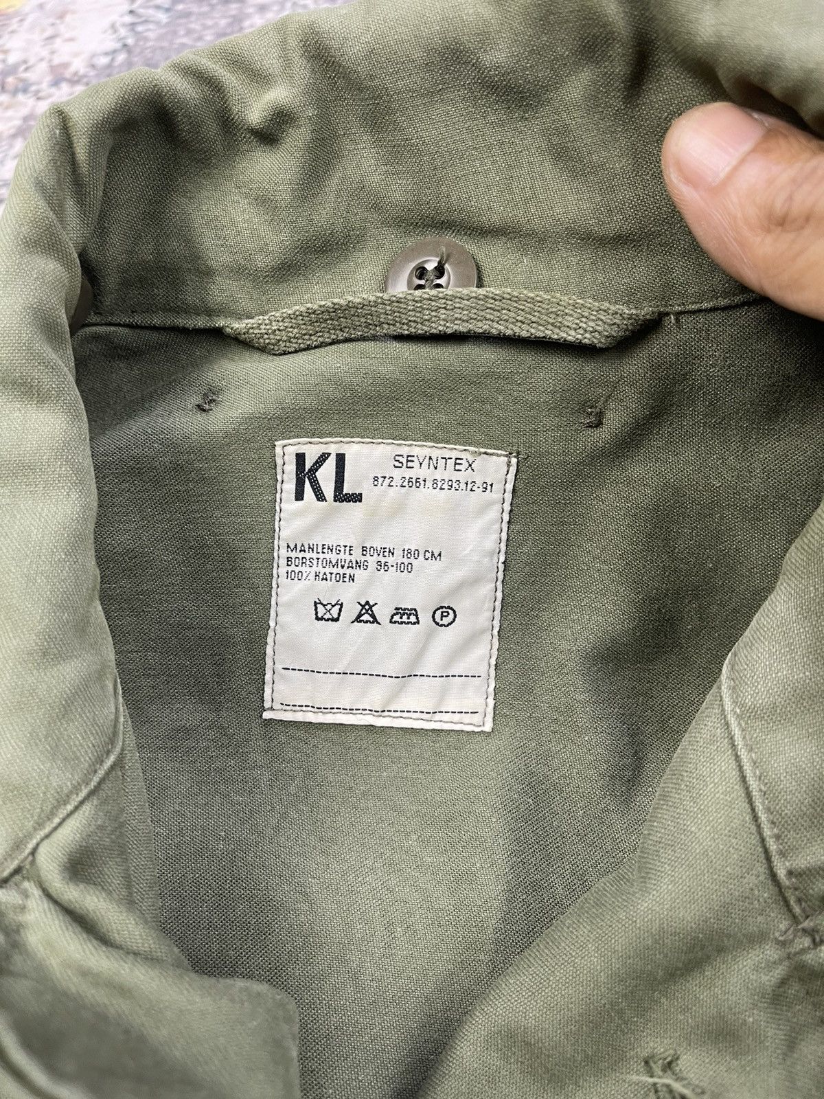 Vintage Vtg 70s KL Seyntex Dutch Army Military Field Jackets Size US L / EU 52-54 / 3 - 16 Thumbnail