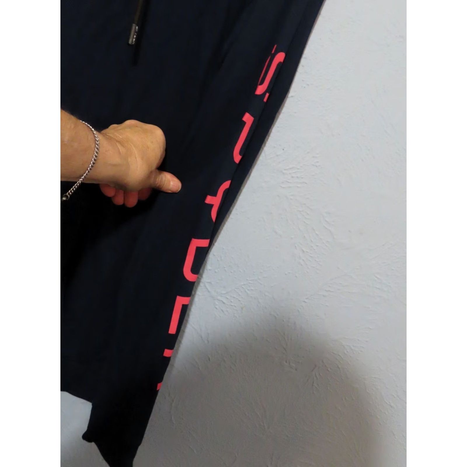 Spyder SPYDER Sleepwear Navy Cotton Blend Hoodie Womens Size M Pajama Top Blue Solid Long Sleeve Drawstring Hooded Spider Size M / US 6-8 / IT 42-44 - 5 Thumbnail