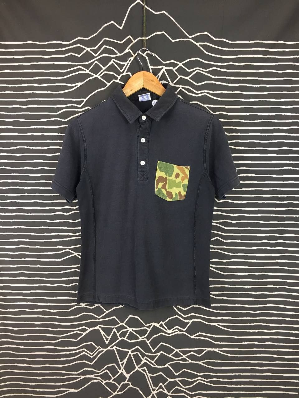 Champion × Vintage Vtg Champion Reverse Weave Camo Pocket Heavyweight Polo Tee Size US M / EU 48-50 / 2 - 1 Thumbnail