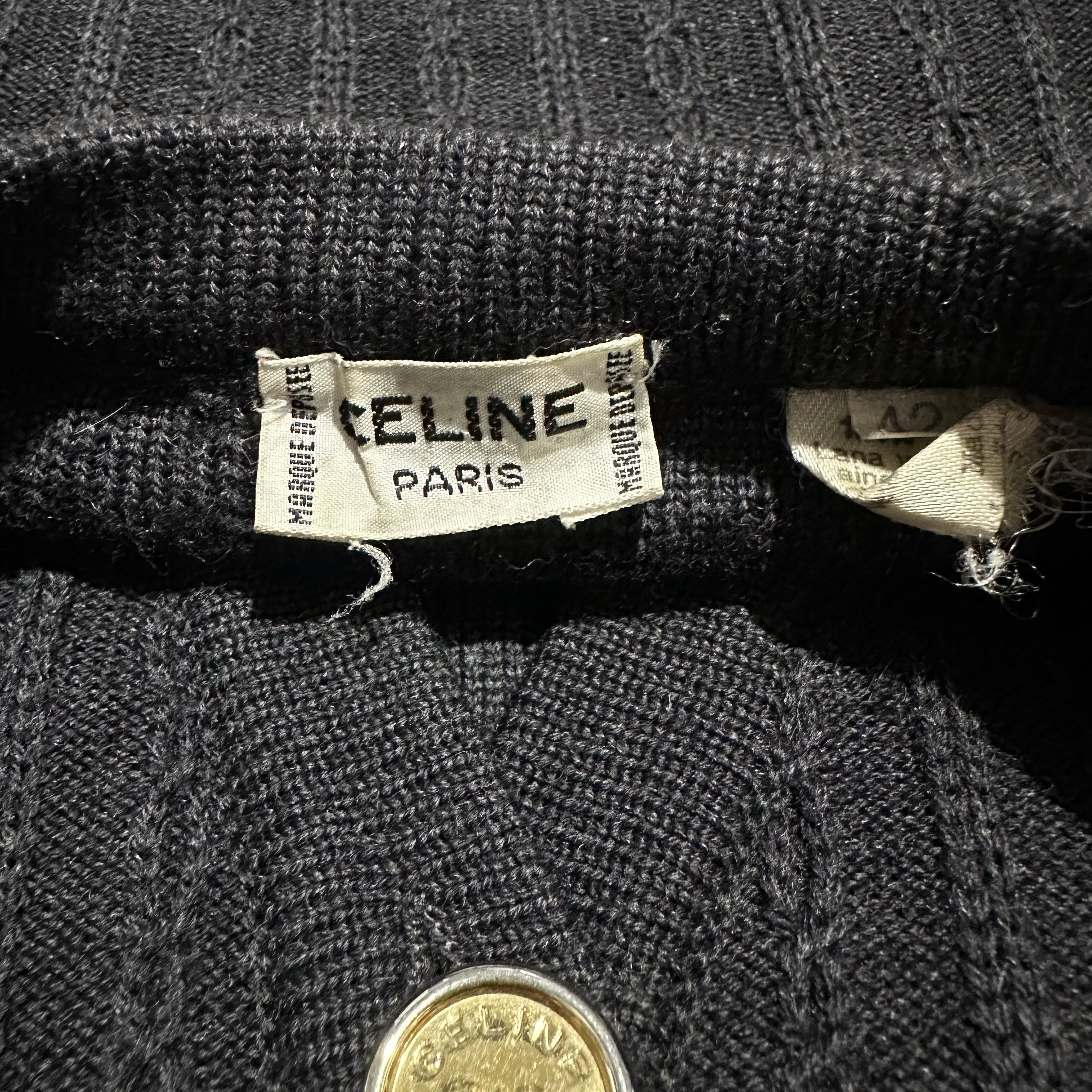 Celine × Vintage Vintage Celine Knitwear Cardigan Size M / US 6-8 / IT 42-44 - 5 Thumbnail