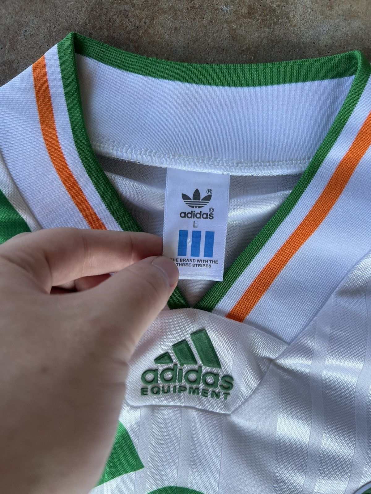 Vintage Vintage Adidas Ireland 🇮🇪 National Soccer Futbol Jersey Kit Size US L / EU 52-54 / 3 - 3 Thumbnail
