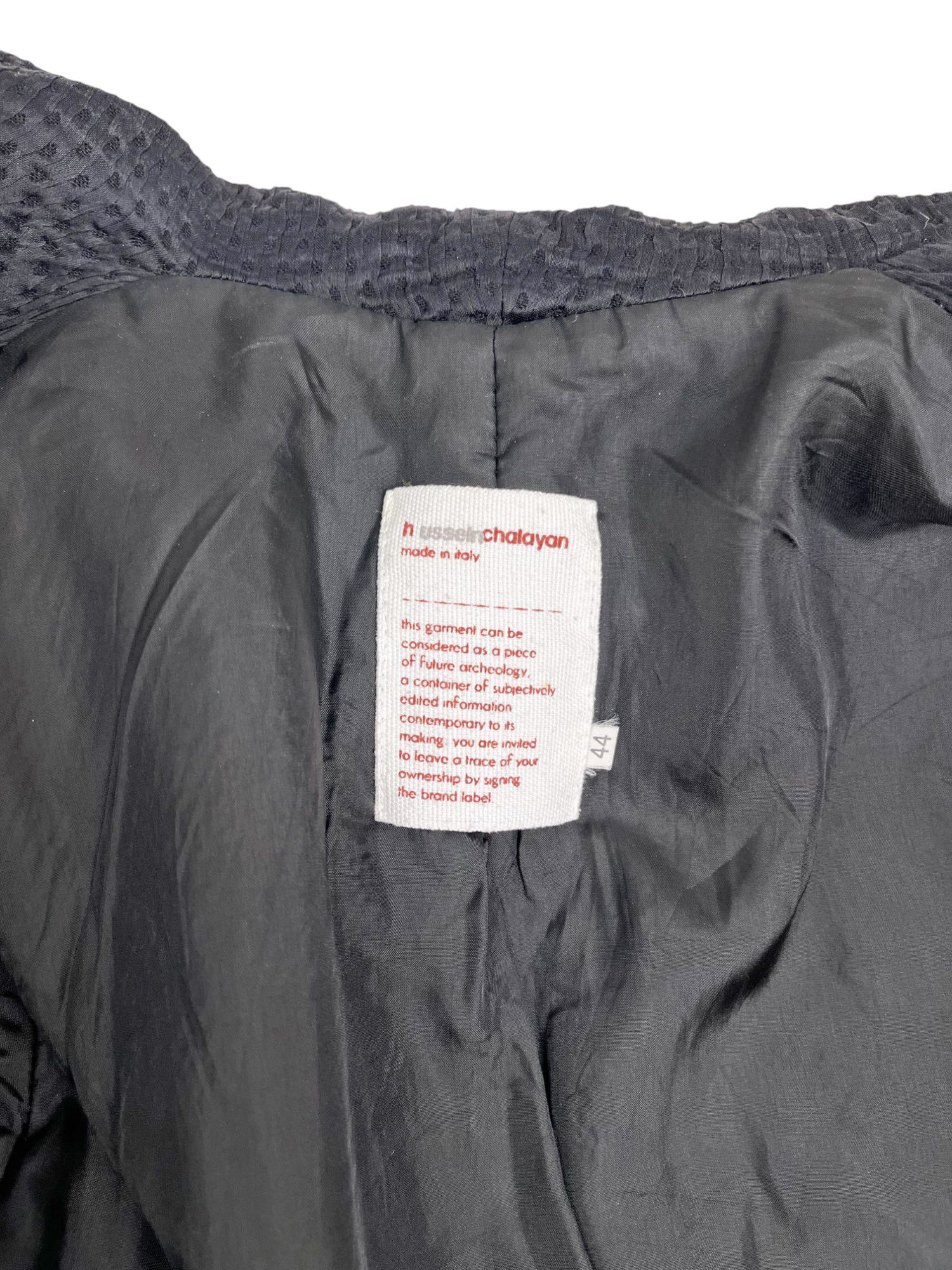 Hussein Chalayan Early 2000's Ruffle blue bomber jacket Size L / US 10 / IT 46 - 7 Thumbnail