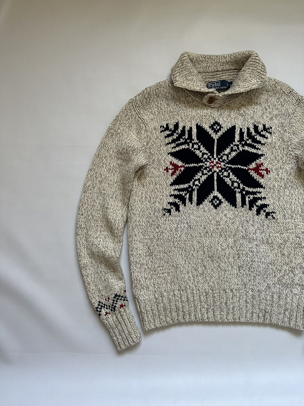 Polo Ralph Lauren VTG Polo Ralph Lauren Hand Knit Wool Silk Turtleneck Sweater Size US S / EU 44-46 / 1 - 3 Thumbnail