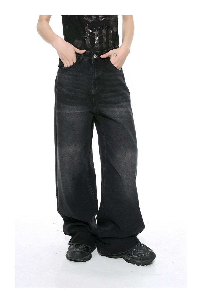 Japanese Brand × Jean Vintage high street distressed wide-leg jeans Size US 32 / EU 48 - 2 Thumbnail