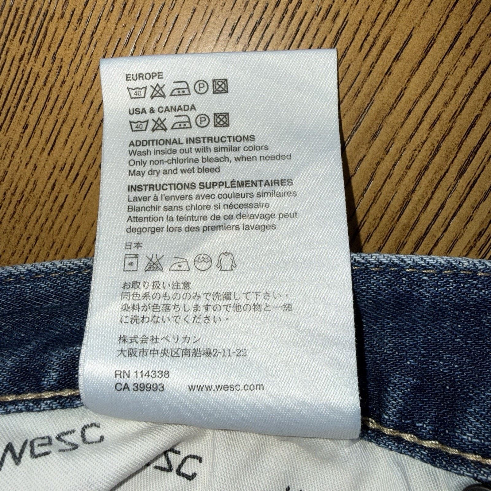 WeSC WeSC Women’s Low Rise Jeans 32x29 Blue Denim Medium Wash EUC Size 32" / US 10 / IT 46 - 8 Thumbnail
