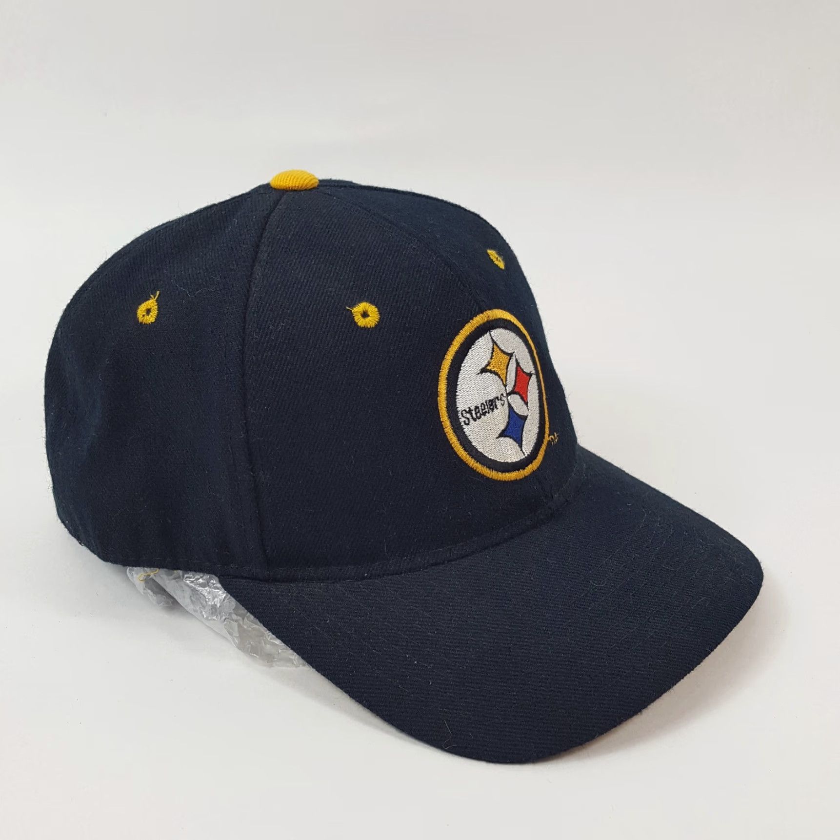 Logo Athletic VINTAGE Logo Athletic Pittsburgh Steelers 90s Baseball Cap Fitted Size 7 1/4 Black Mens Size ONE SIZE - 4 Thumbnail