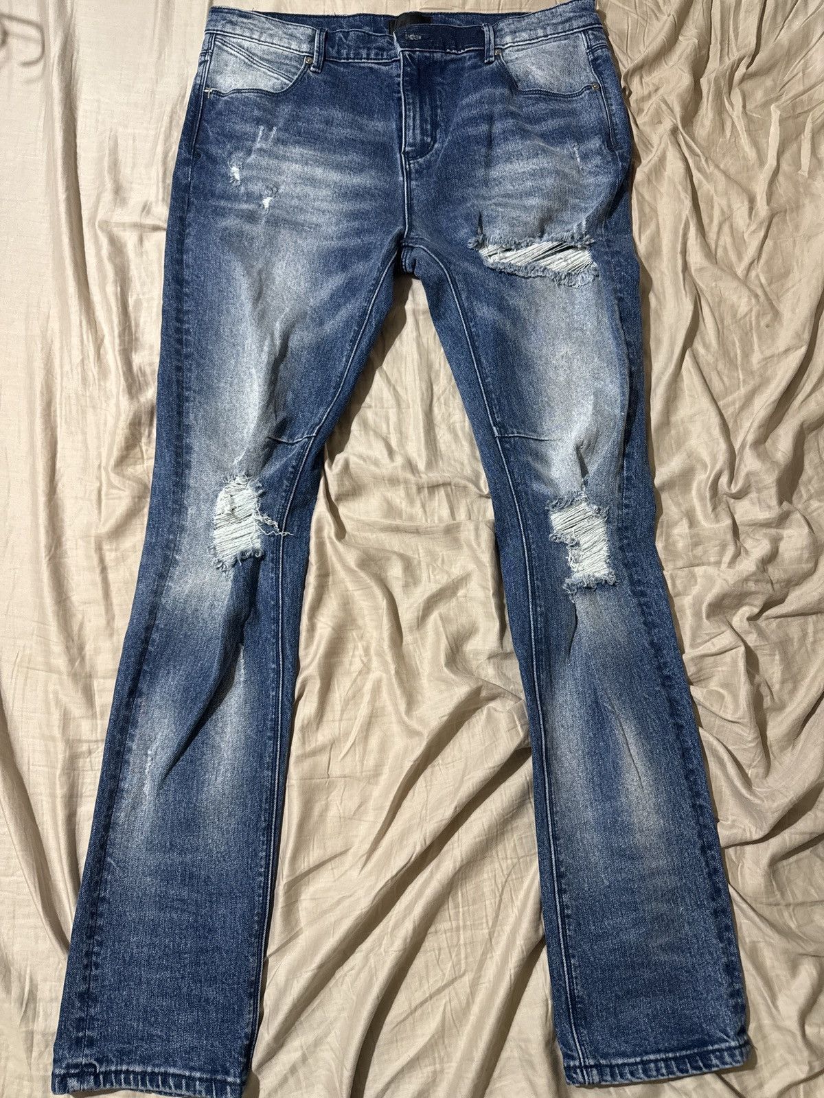 Rta RTA-CLAYTON SKINNY MEDIUM WASHED DISTRESSED Size US 33 - 1 Thumbnail