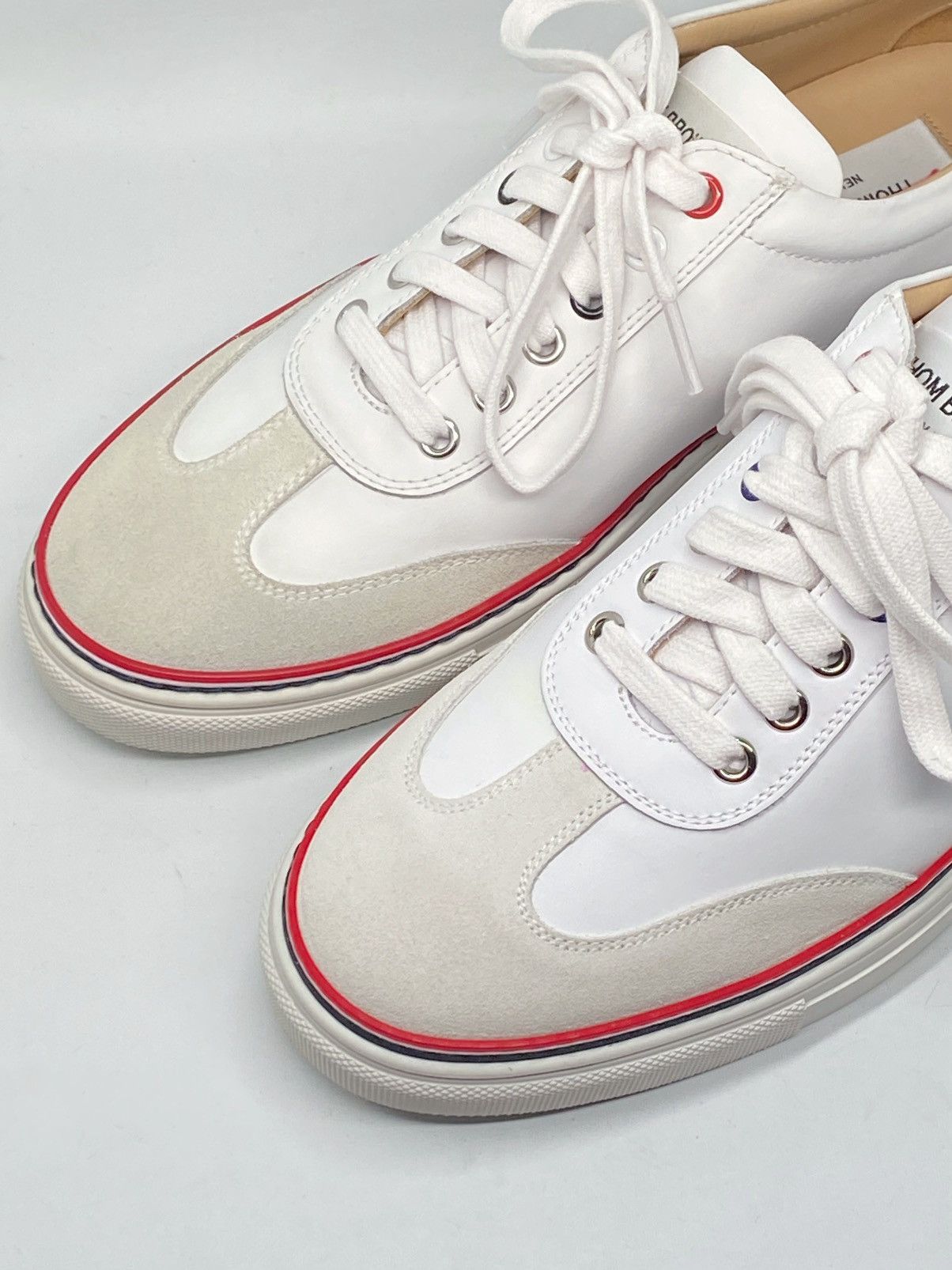 Thom Browne Thom Browne Loe Top Leather Sneakers size 41/us size 8 Size US 8 / EU 41 - 9 Thumbnail