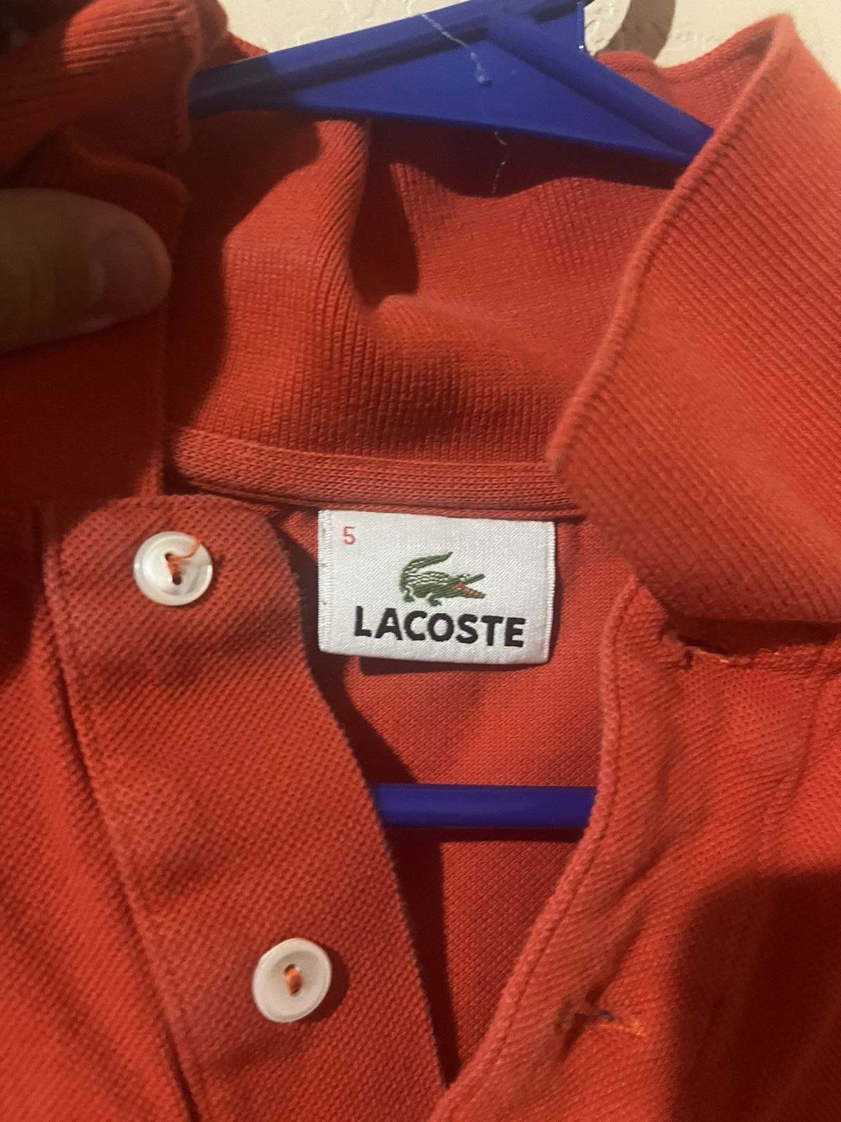 Lacoste Orange Lacoste Polo Size US L / EU 52-54 / 3 - 3 Thumbnail