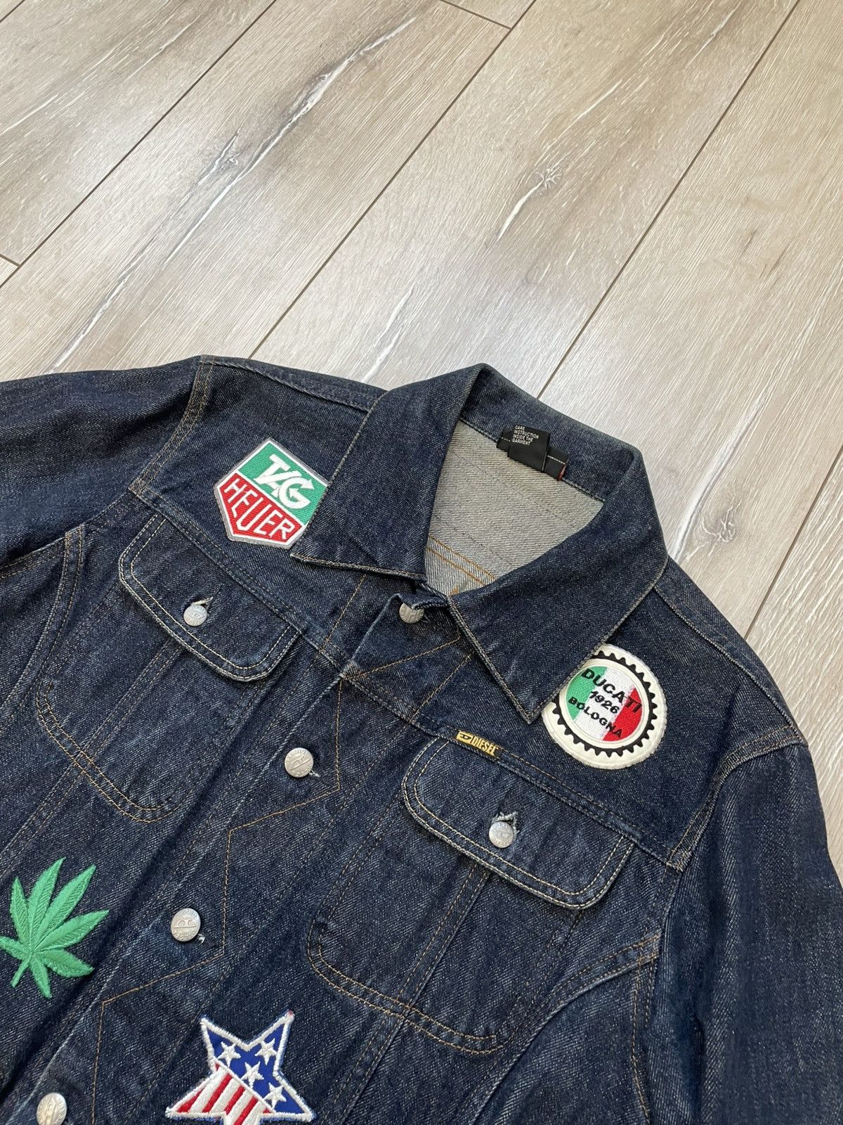 Diesel × Harley Davidson × Vintage Woman's Vintage Diesel Patches denim Jacket Harley-Davidson Size M / US 6-8 / IT 42-44 - 4 Thumbnail