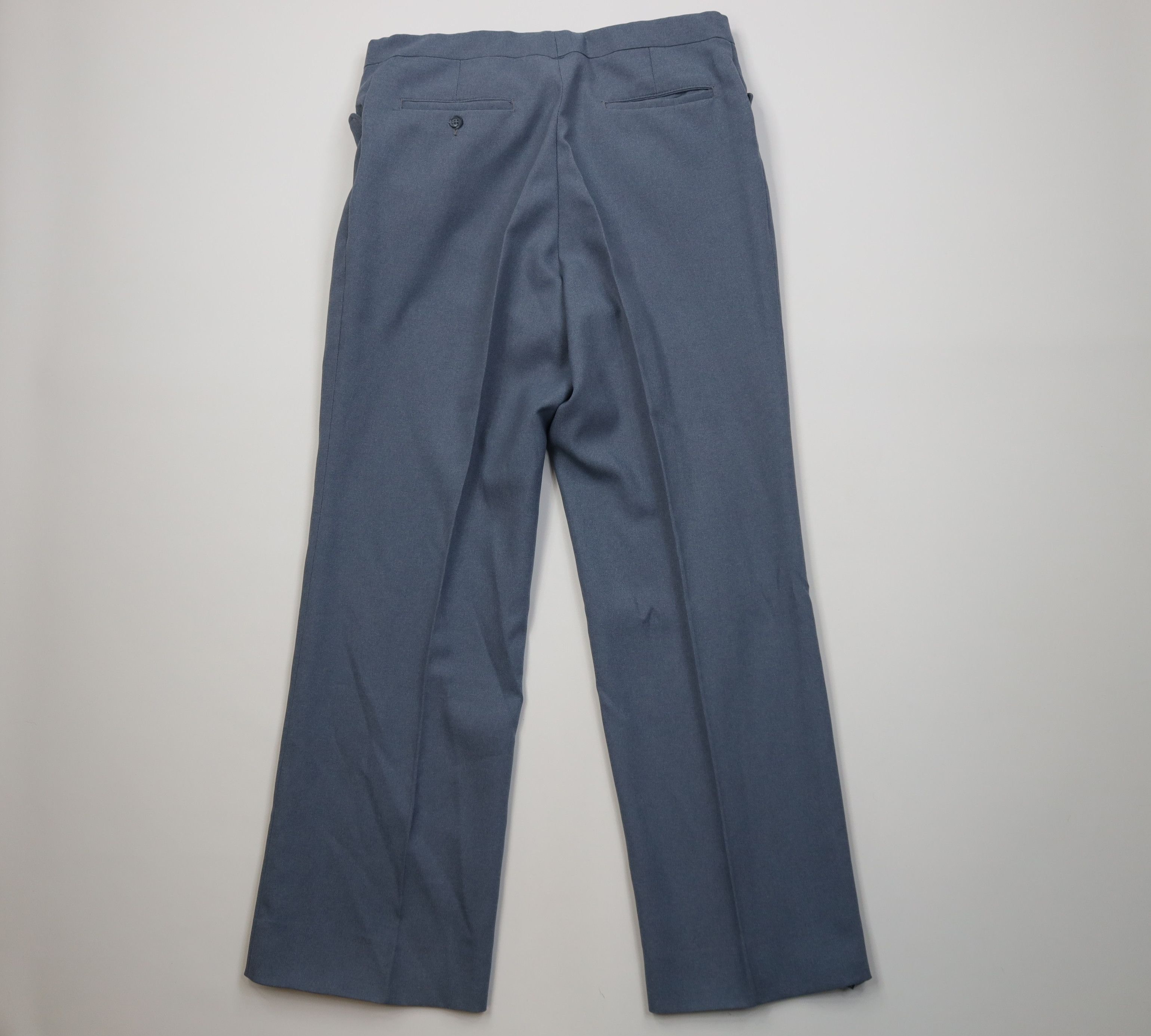 Levi's Vintage 70s Levis Wide Leg Bell Bottoms Chino Pants Blue USA Size US 34 / EU 50 - 11 Thumbnail