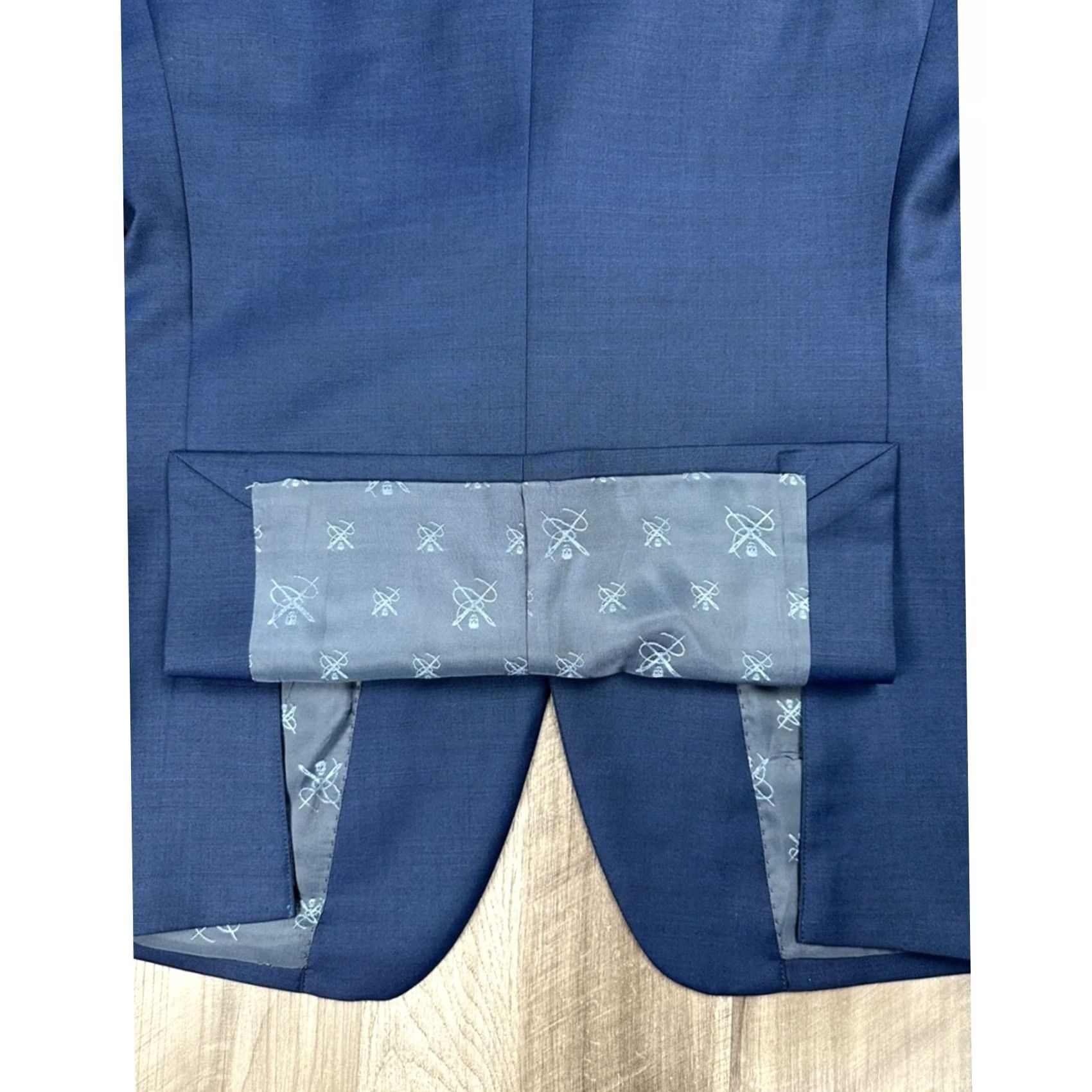 John Varvatos VINTAGE John Varvatos Bleeker Deep Blue Two-Button Sport Coat Blazer 36R Mens Blazer Size 36R - 3 Thumbnail
