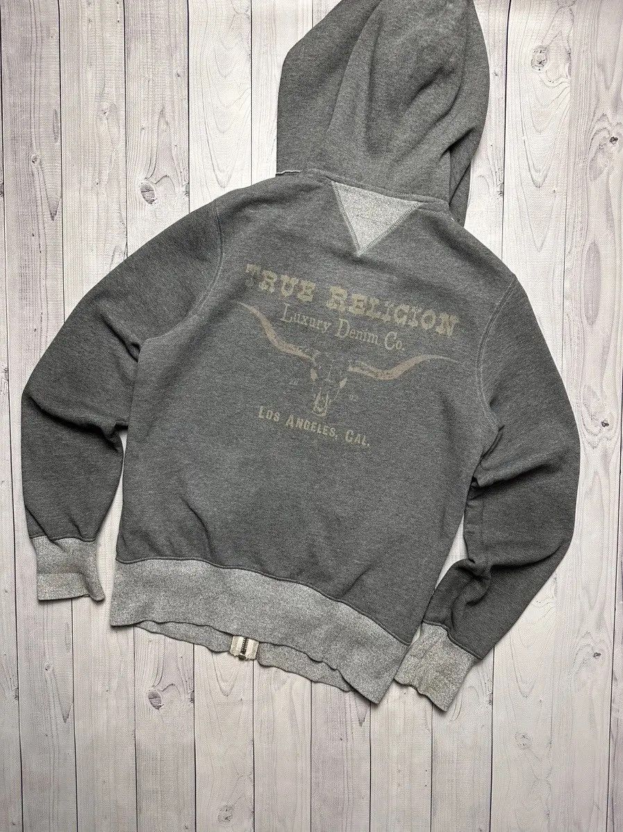 True Religion Vintage True Religion zip hoodie rare big logo bulls denim Size US S / EU 44-46 / 1 - 2 Thumbnail