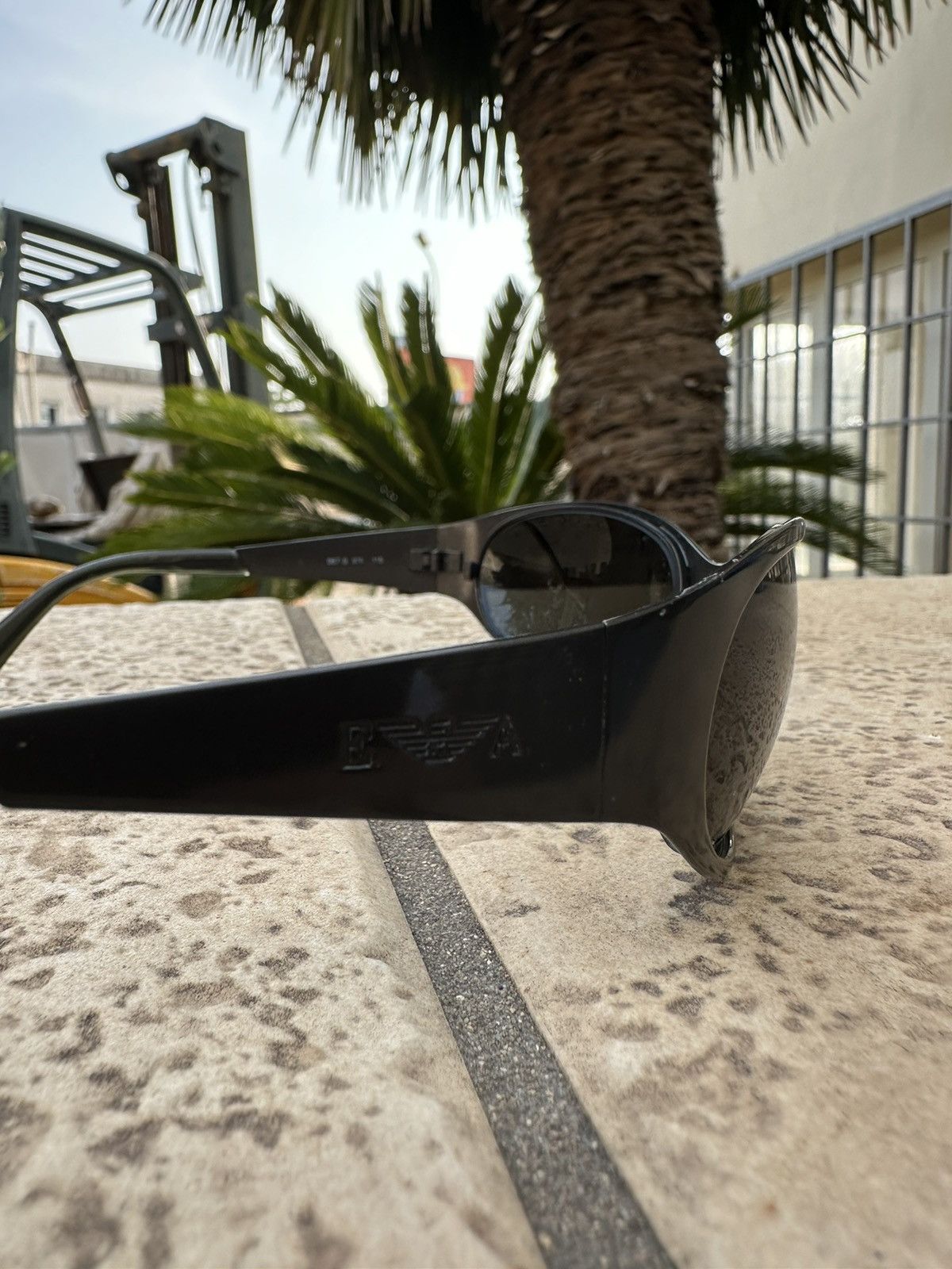 Emporio Armani Emperio Armani Sunglasses Dark Silver 067-S Size ONE SIZE - 3 Thumbnail