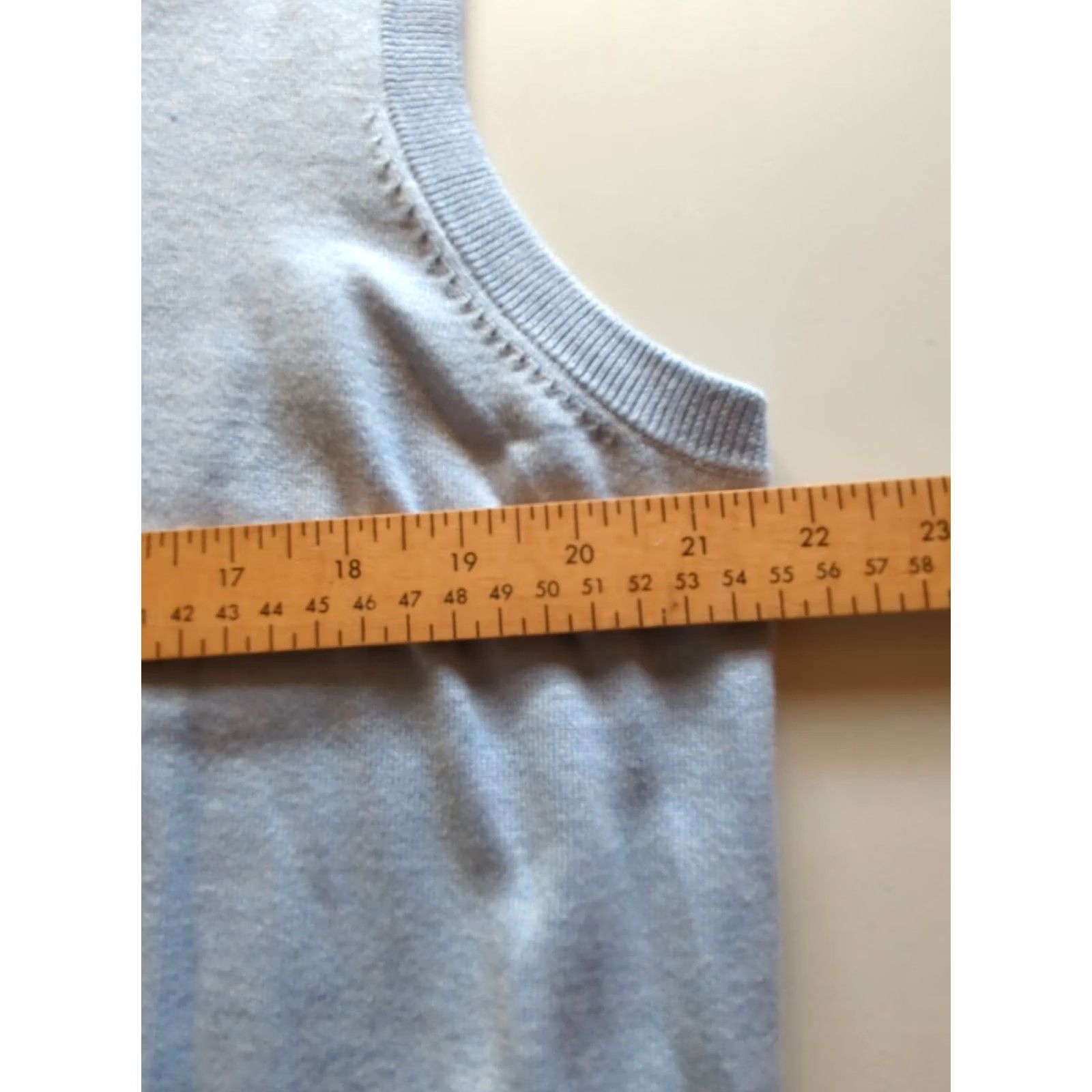 Brooks Brothers Brooks Brothers Sweater Vest Mens Large Light Blue V Neck Supima Cotton Pullover Knit Slim/Regular? Size US L / EU 52-54 / 3 - 7 Thumbnail