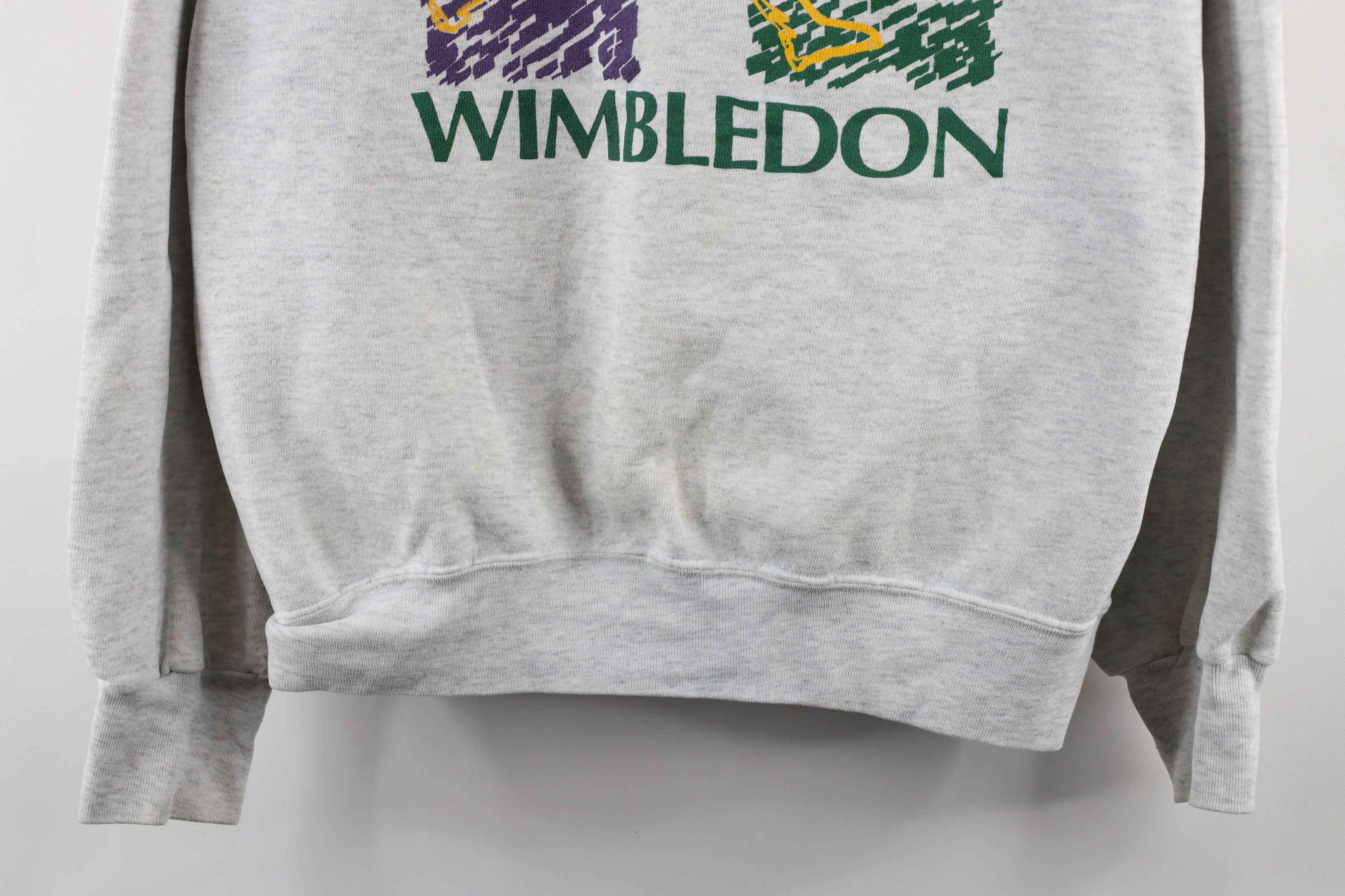 Vintage Vintage 90s Spell Out Wimbledon Tennis Crewneck Sweatshirt Size US L / EU 52-54 / 3 - 3 Thumbnail